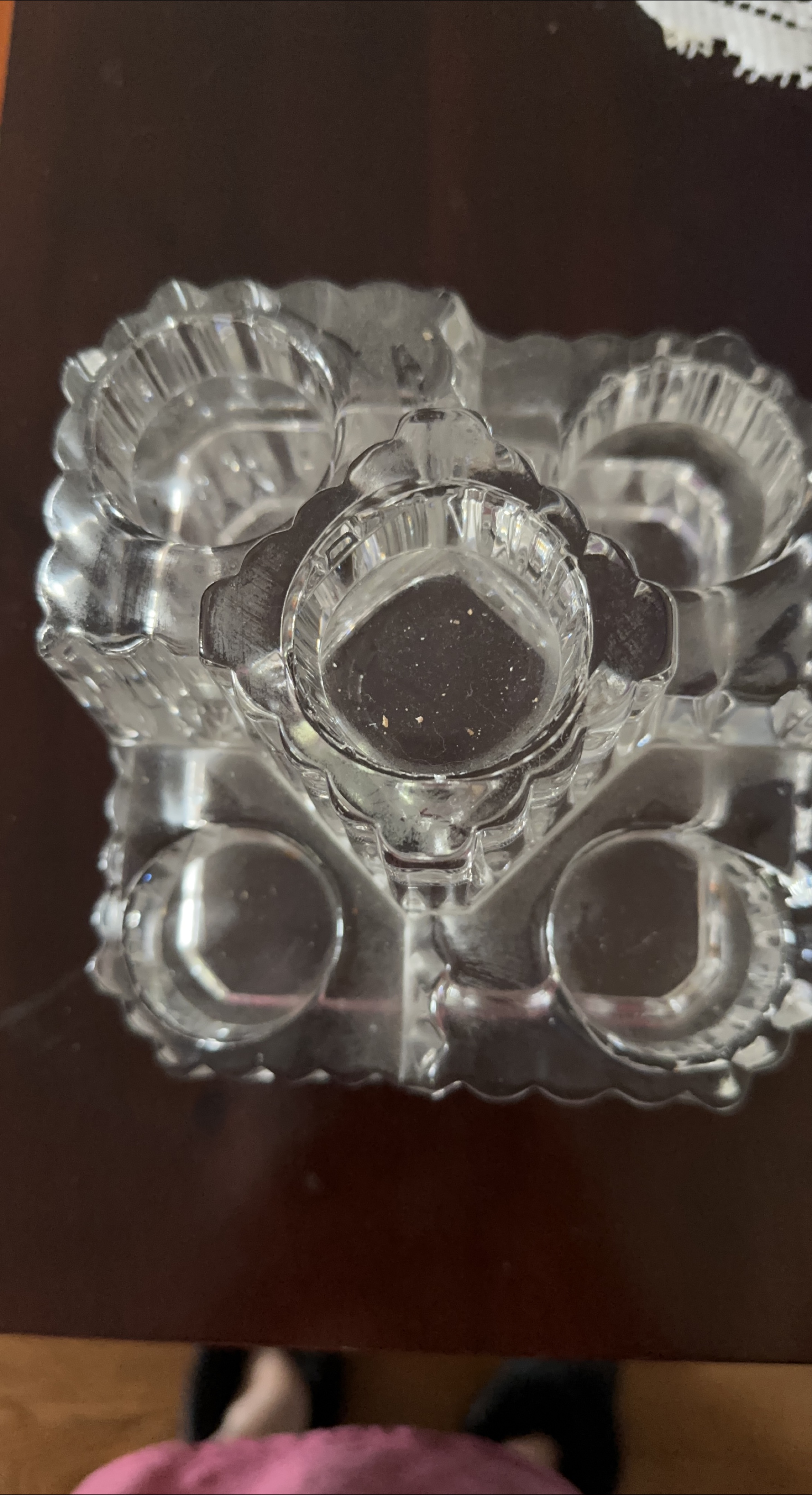 Crystal Glass Candle Holder