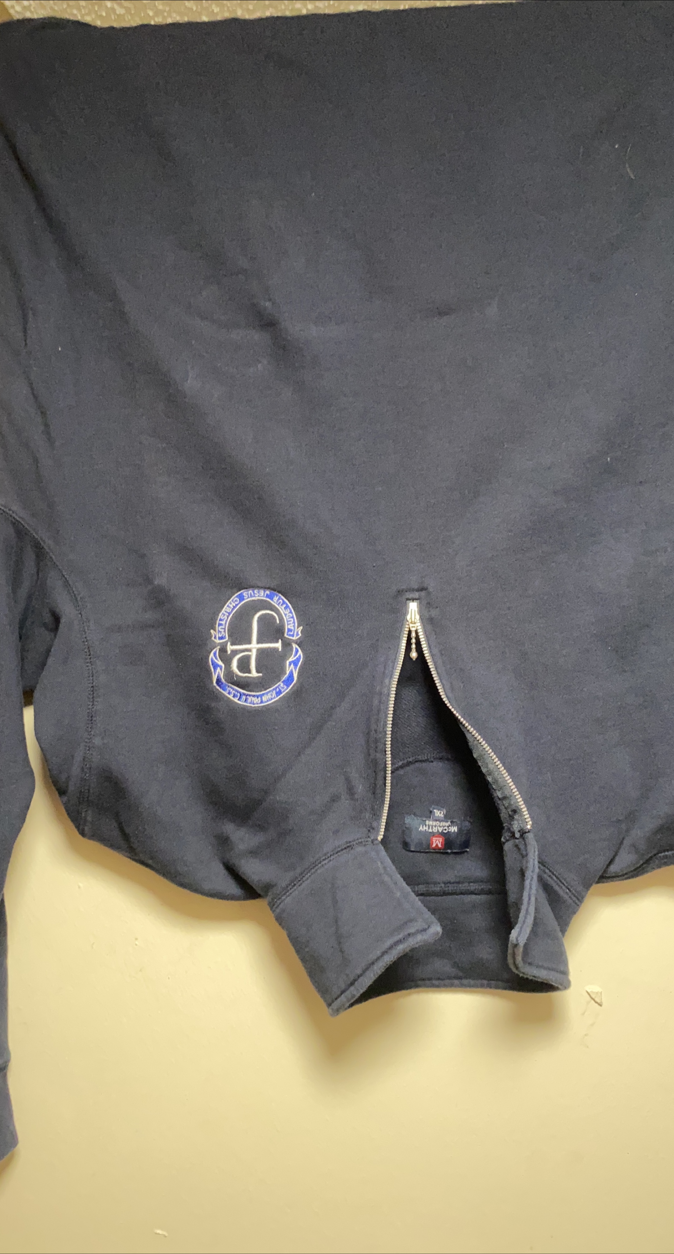 McCarthy Uniforms 2XL Navy Blue Sweatshirt thumbnail