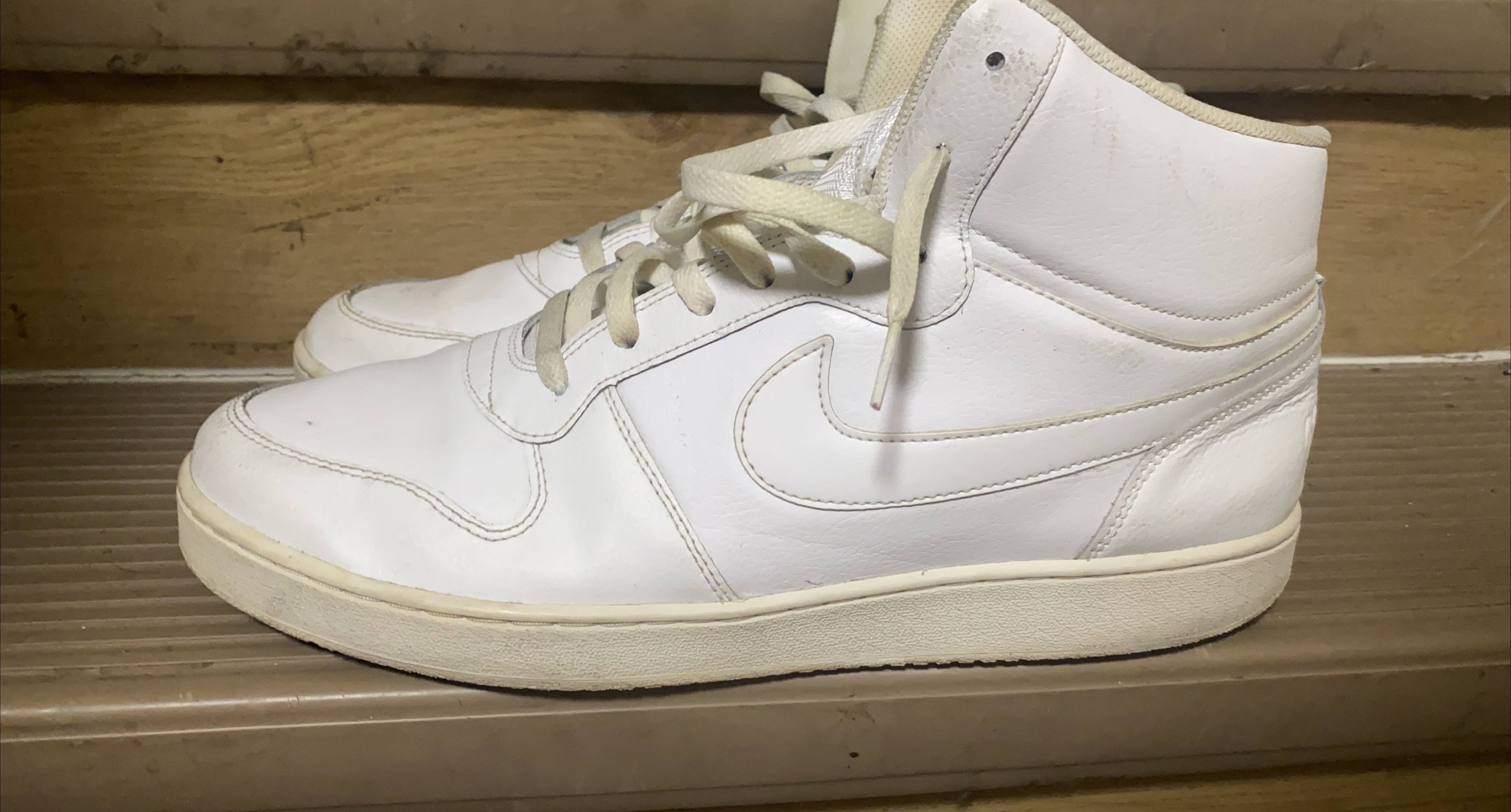 Nike Court Vision Mid White Sneakers thumbnail