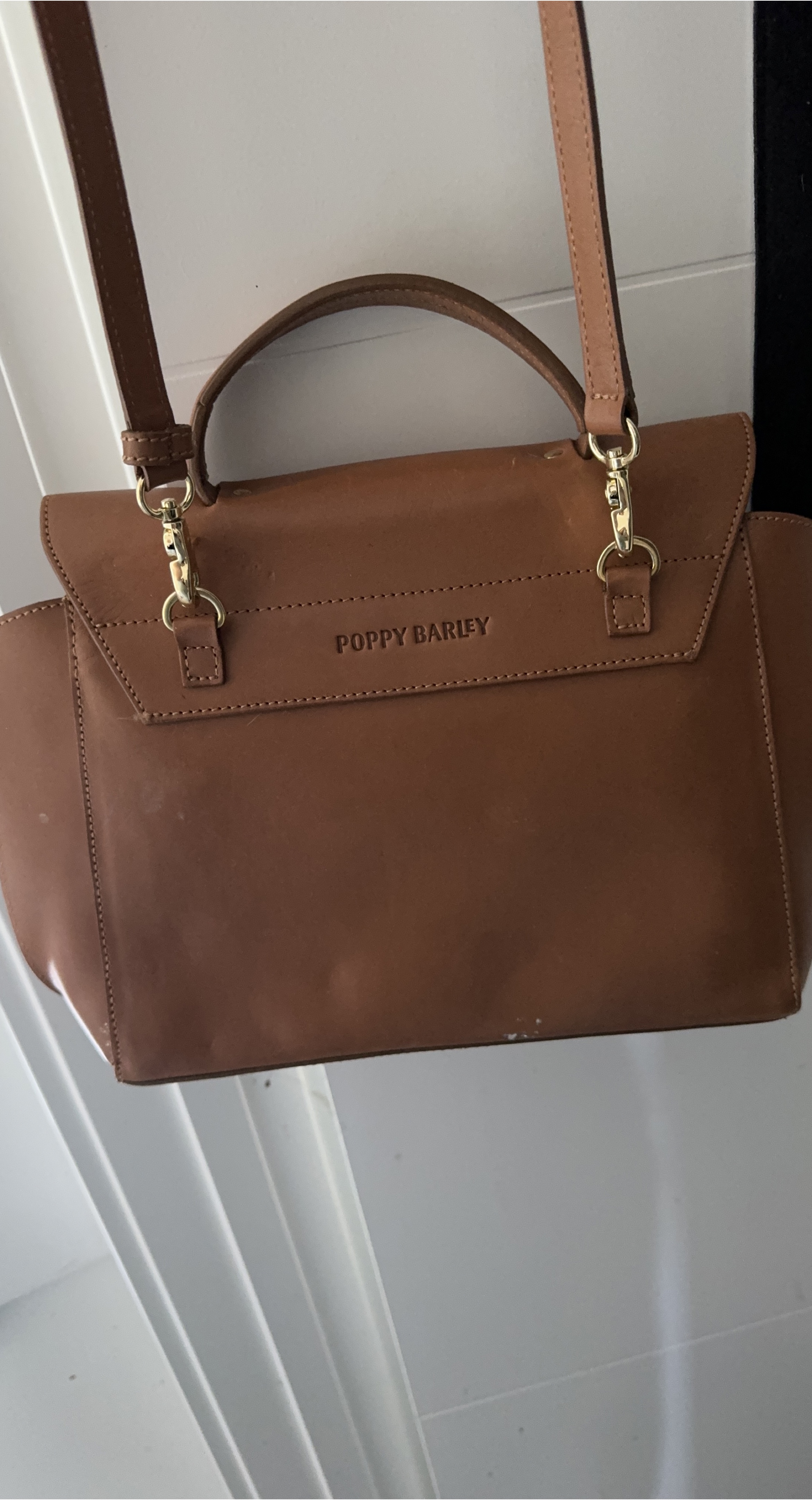 Poppy Barley Brown Leather Handbag thumbnail