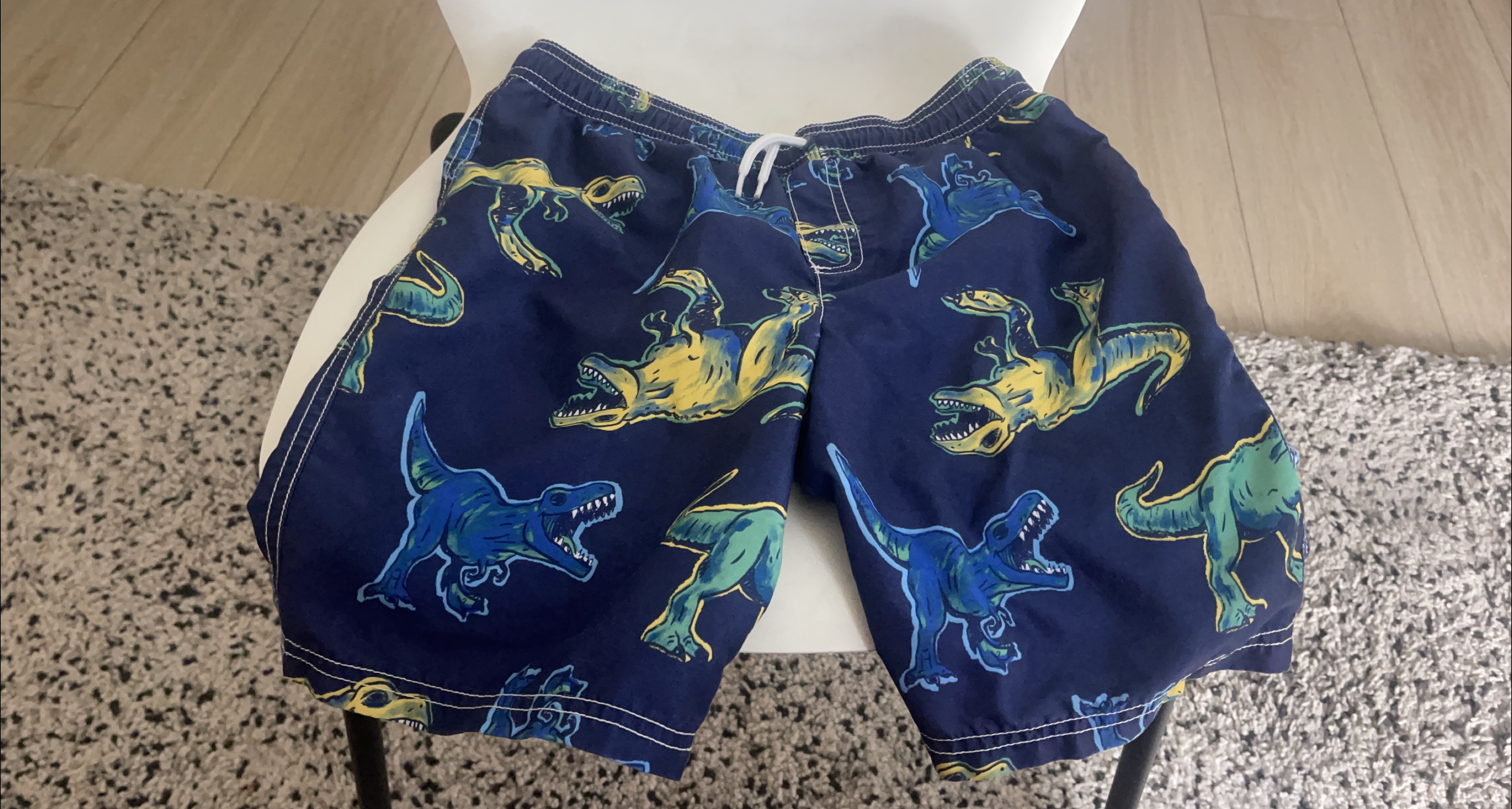 Dinosaur Print Swim Trunks thumbnail