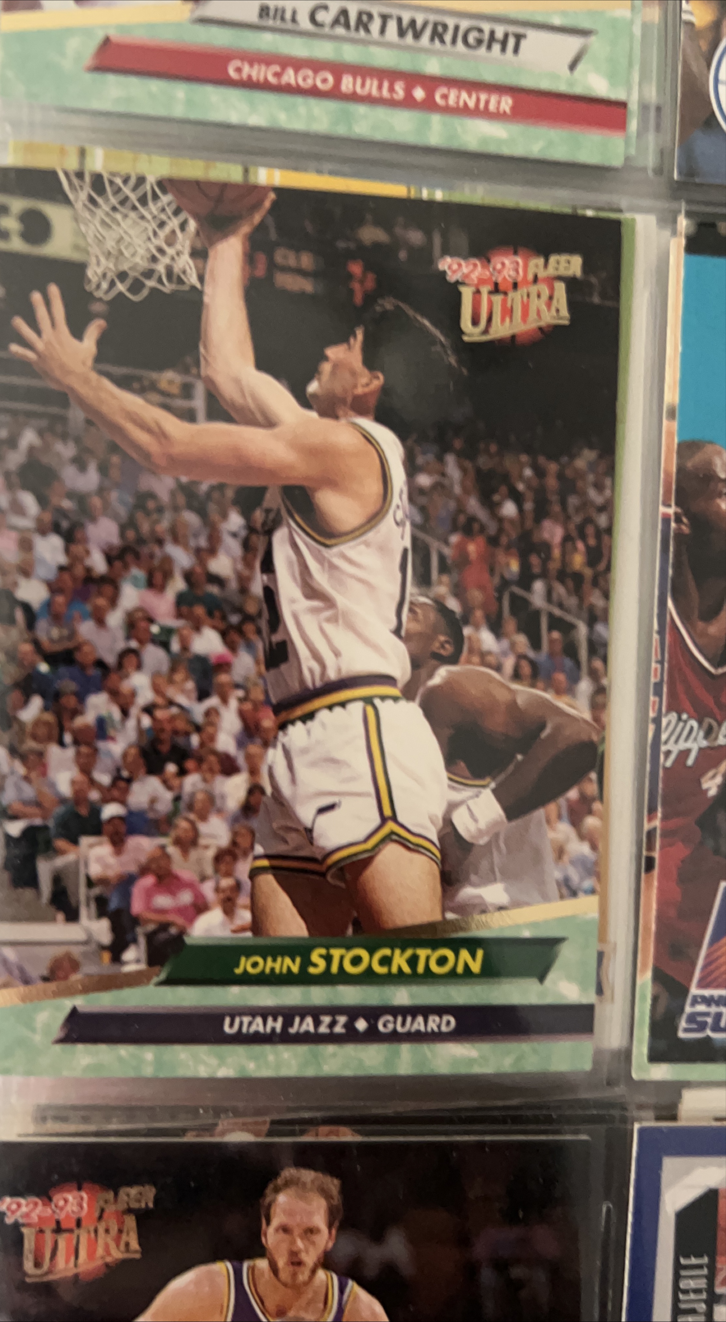 1992-93 Fleer Ultra John Stockton Utah Jazz Card