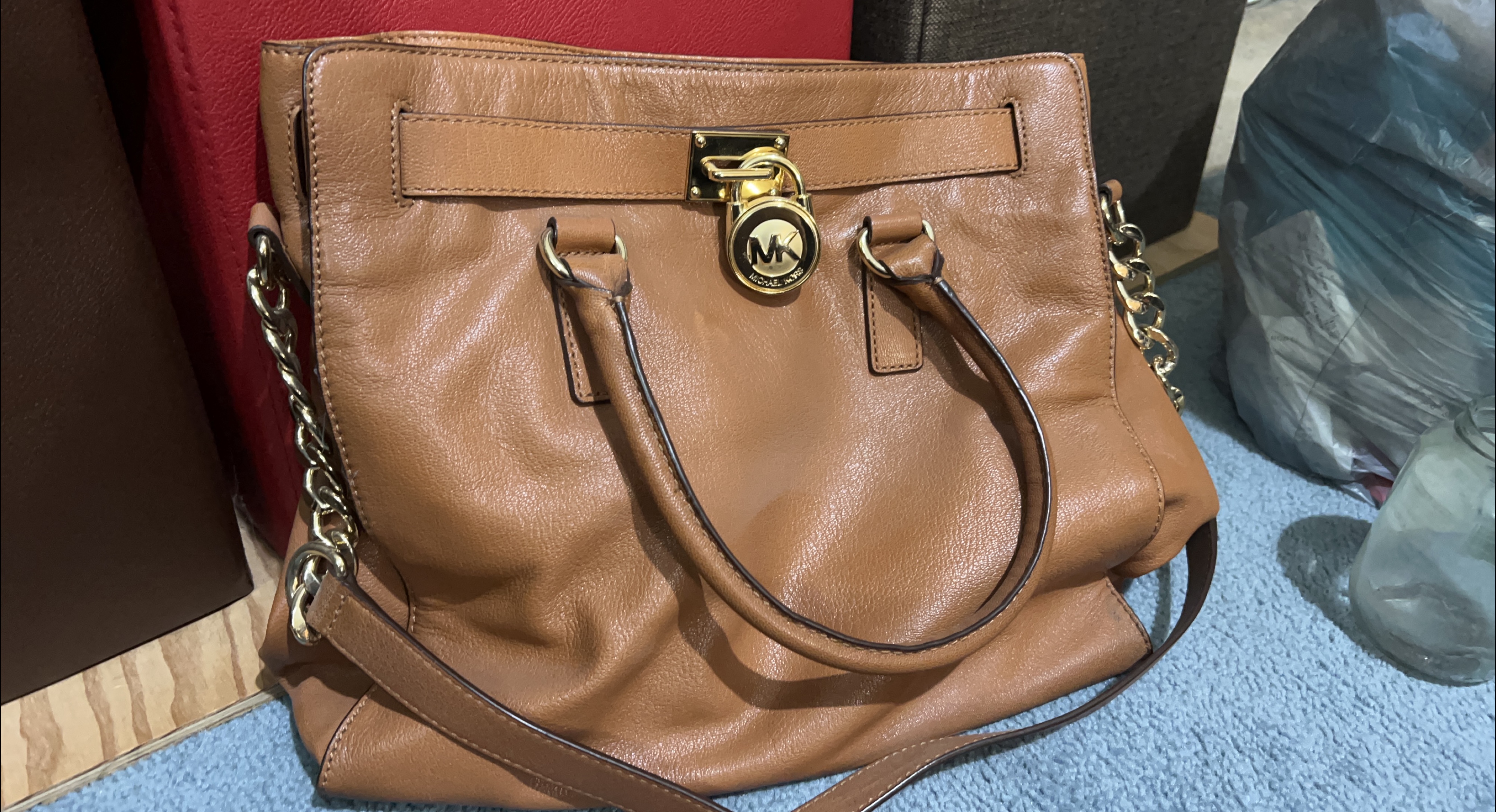 Michael Kors Leather Satchel thumbnail