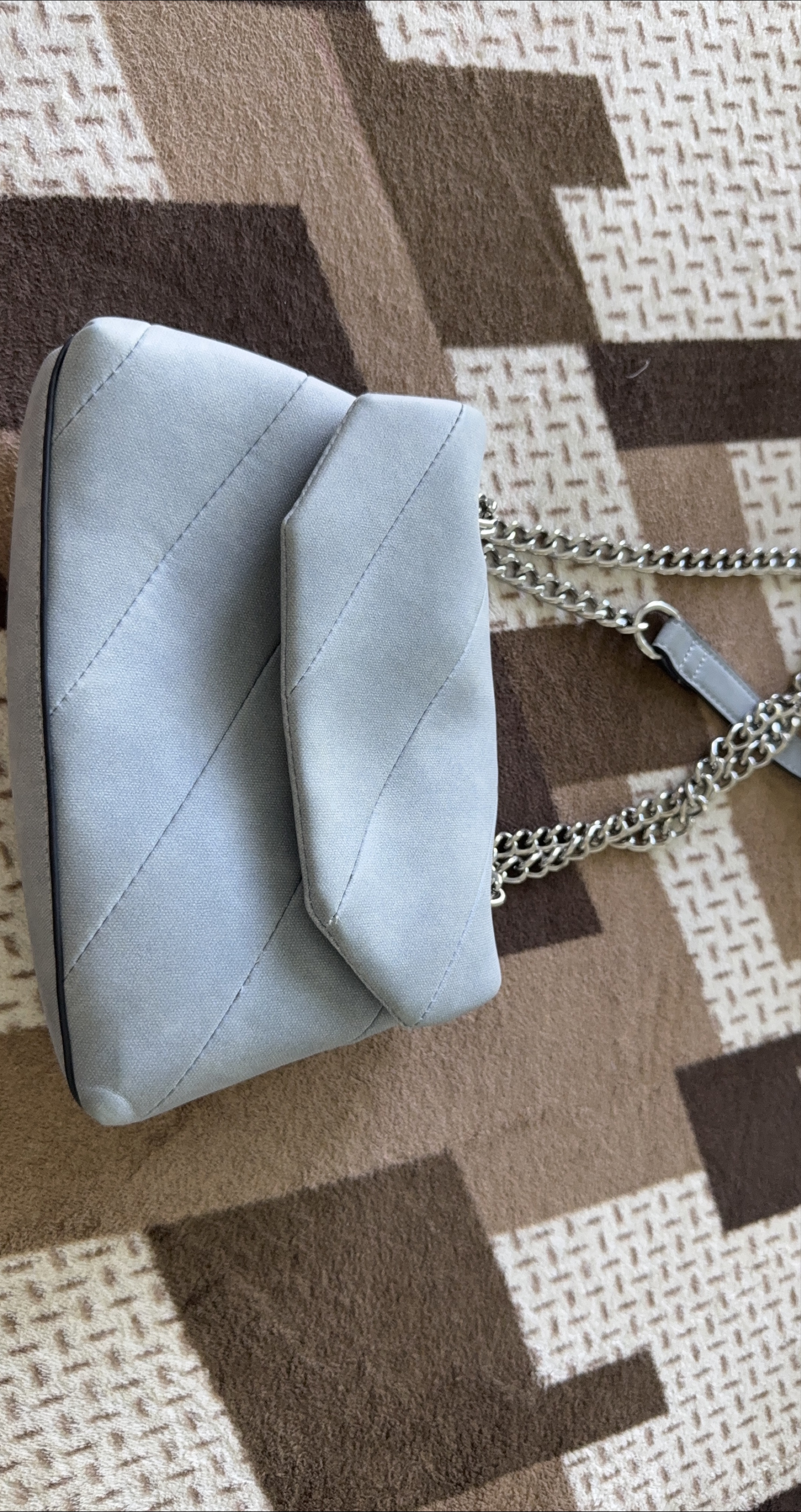 Blue Quilted Chain Bag thumbnail