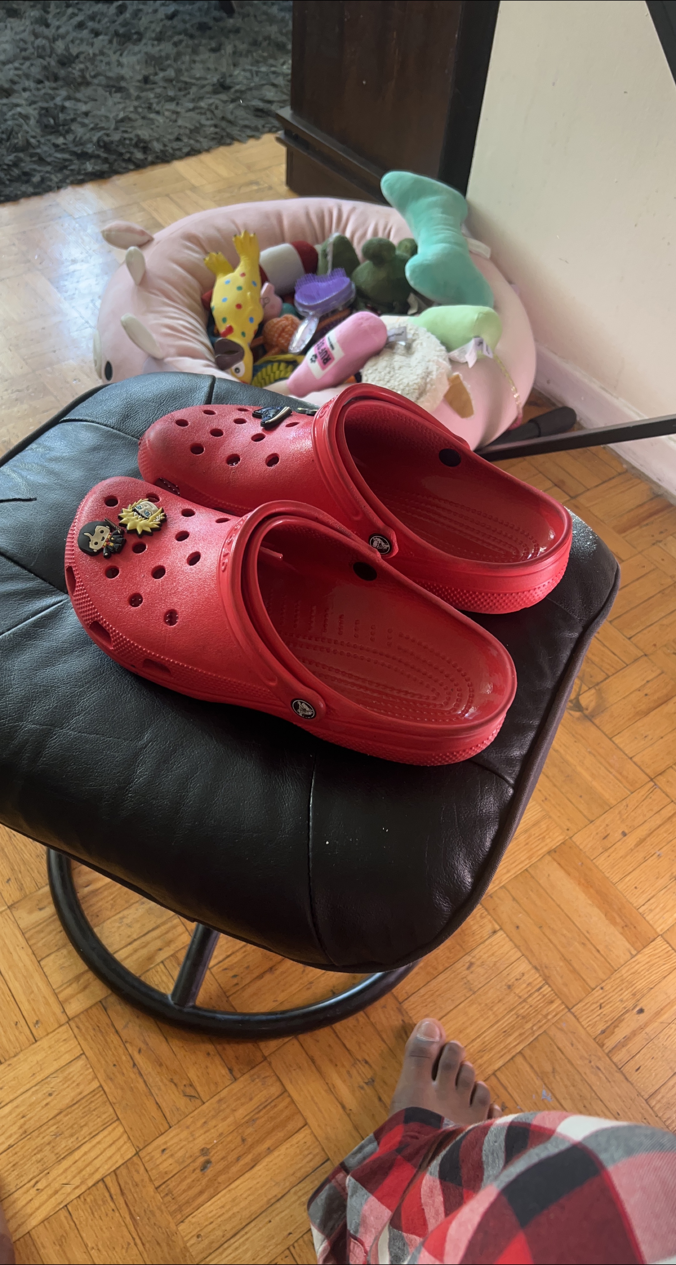 Red Crocs with Charms thumbnail