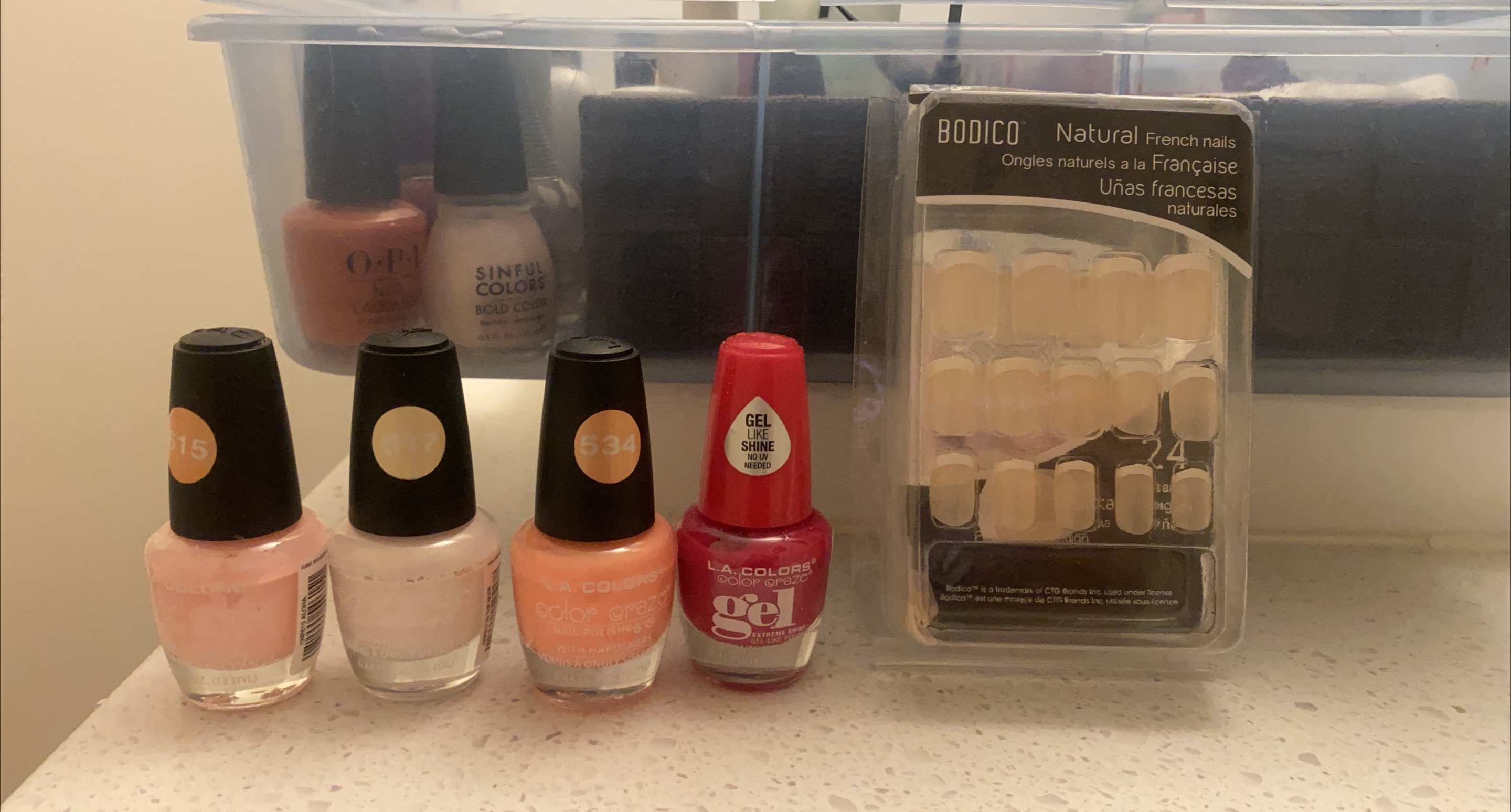 L.A. Colors Nail Polish & Bodico French Nails thumbnail