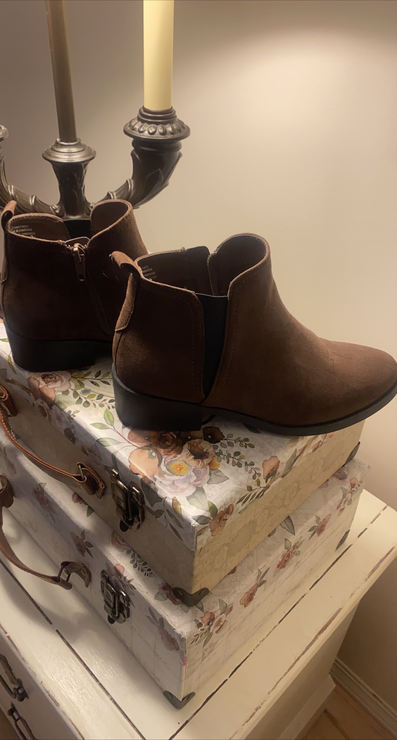 Time and Tru Brown Ankle Boots Size 7 thumbnail