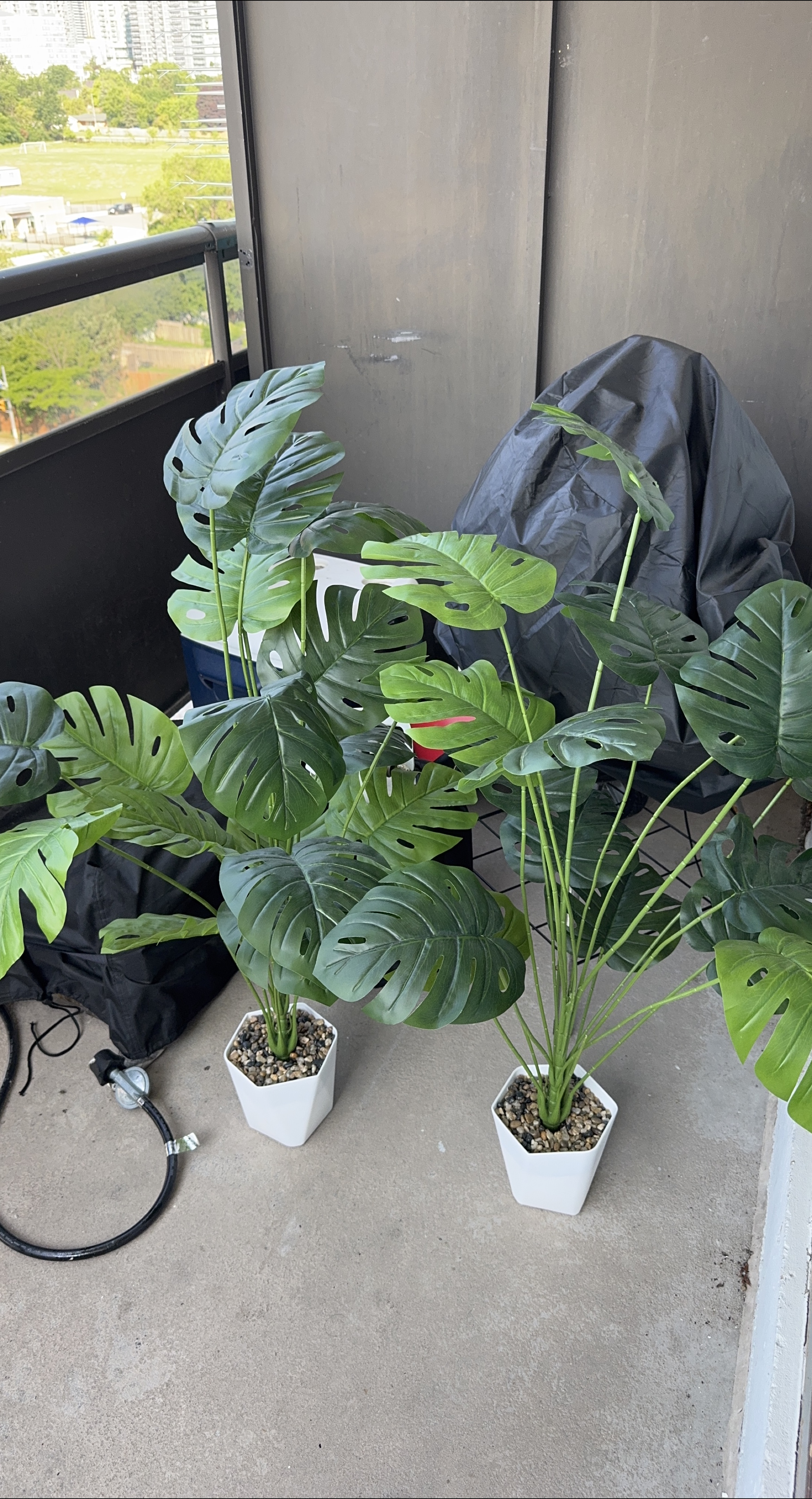 2 Faux Monstera Plant thumbnail