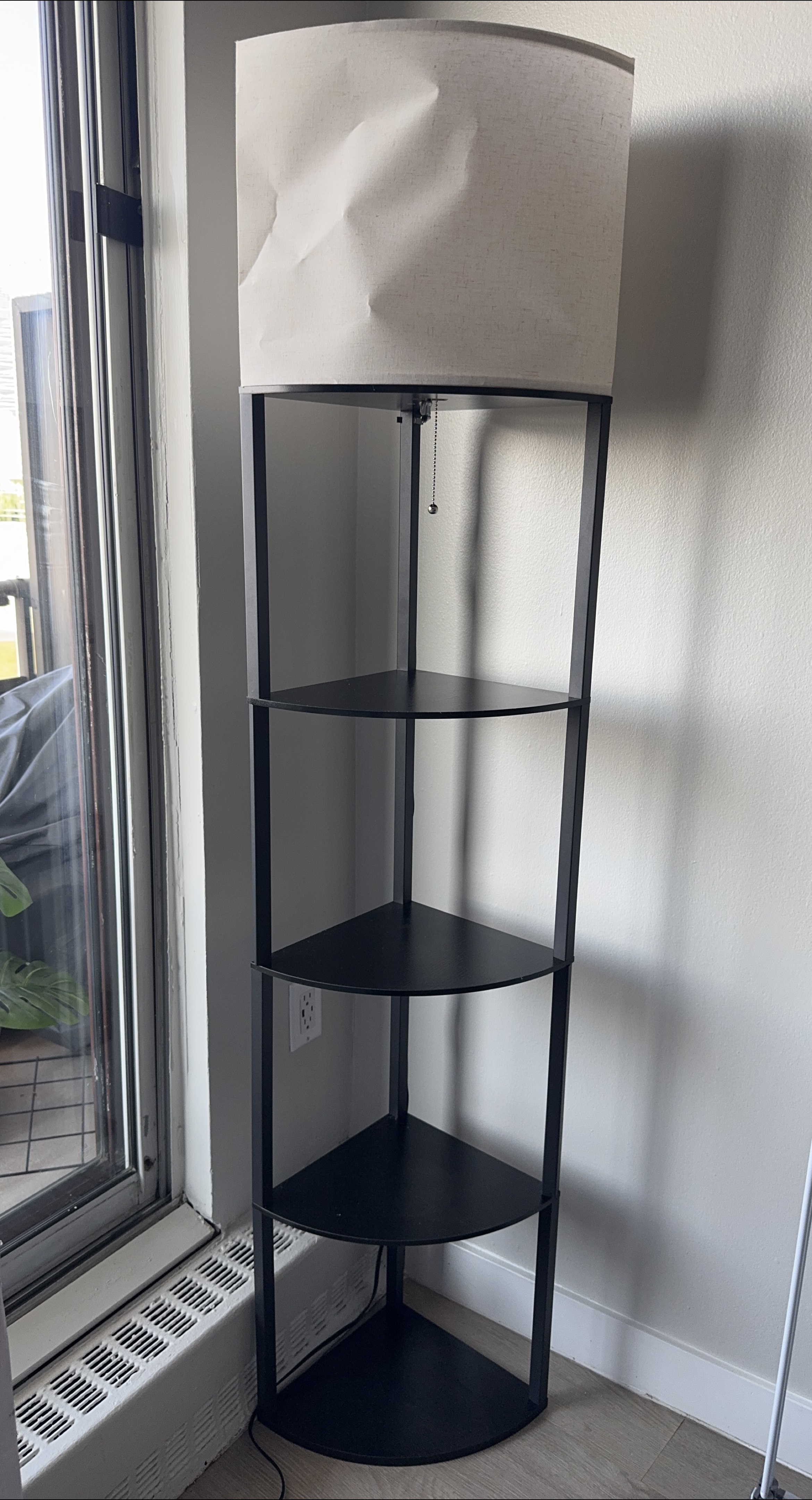 Corner Shelf Floor Lamp - Black thumbnail