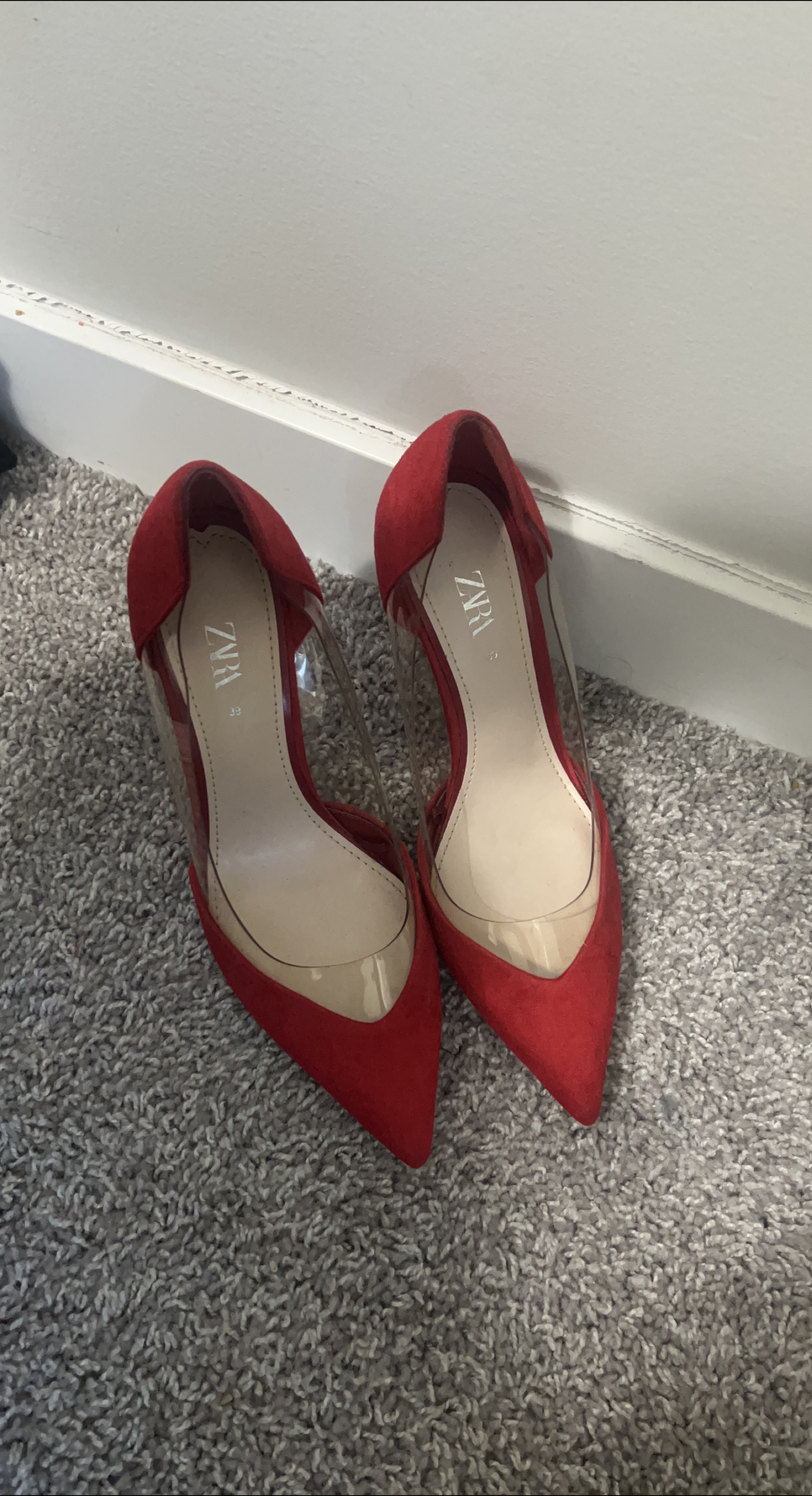 Zara Red Heels - Size 8 thumbnail