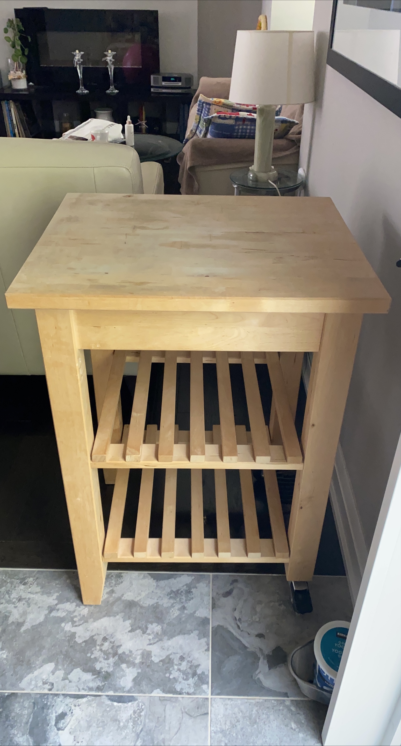 Wooden Kitchen Island Cart thumbnail