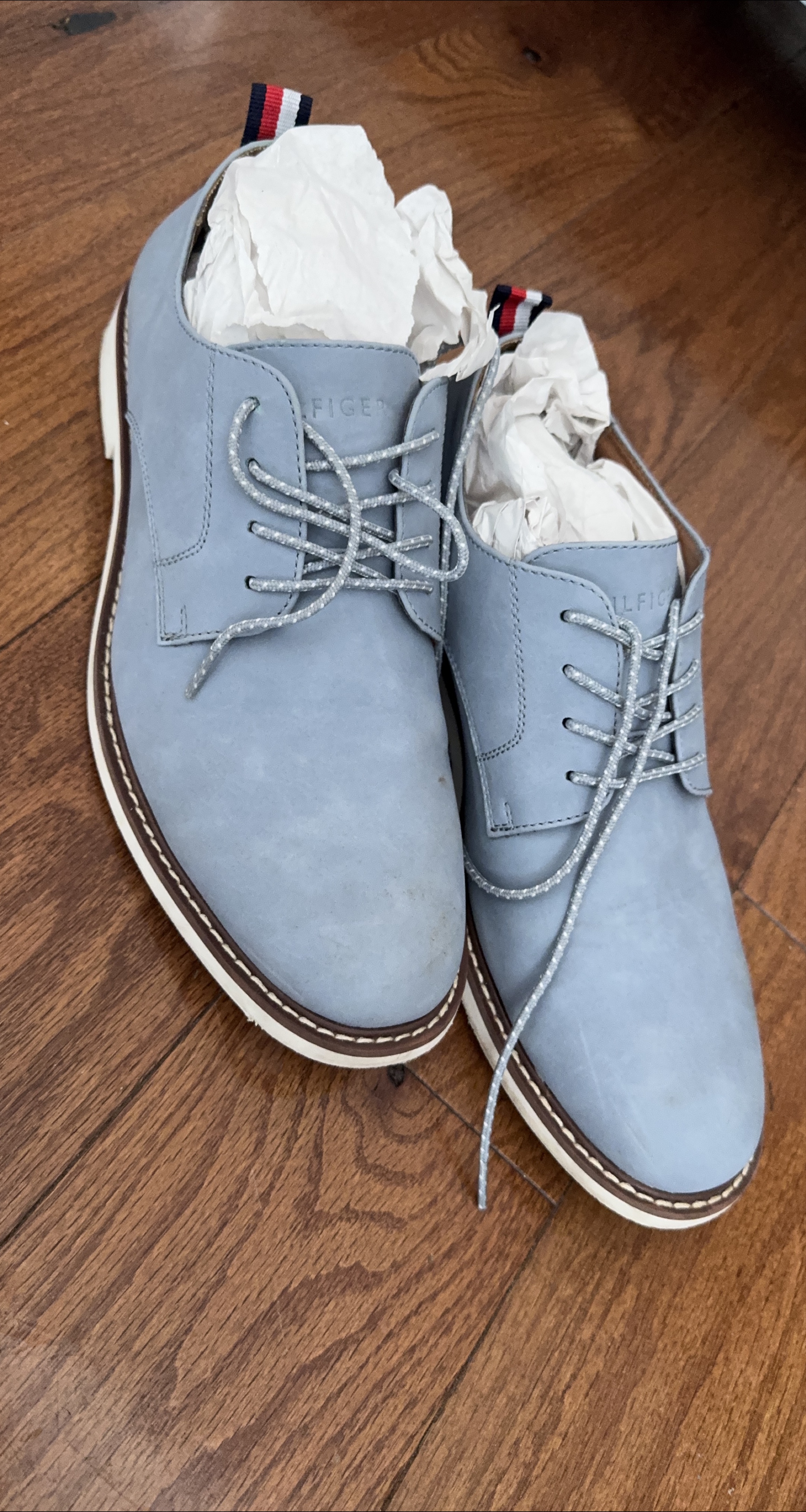 Tommy Hilfiger Blue Leather Dress Shoes thumbnail