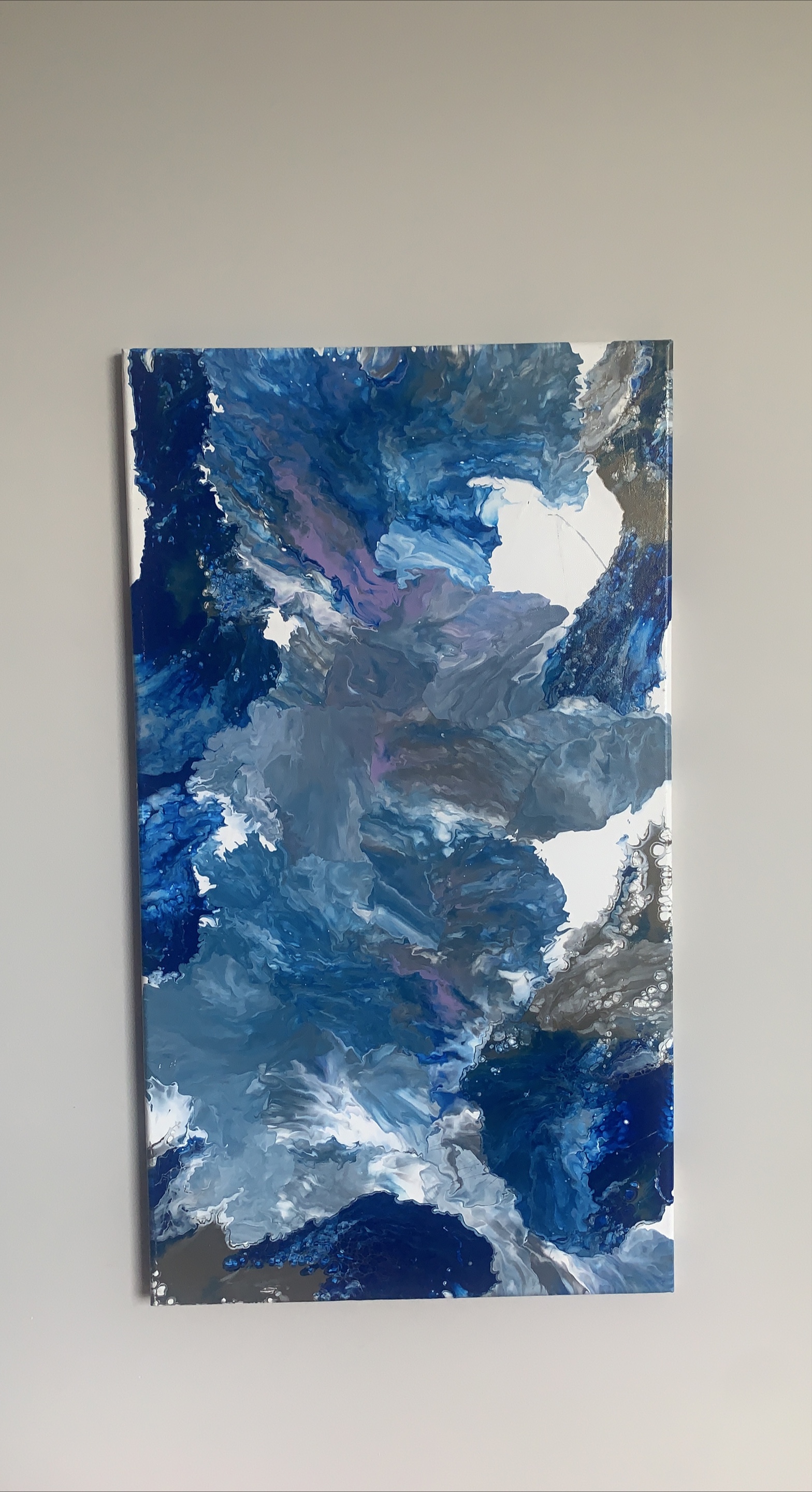 Abstract Blue & Grey Painting thumbnail