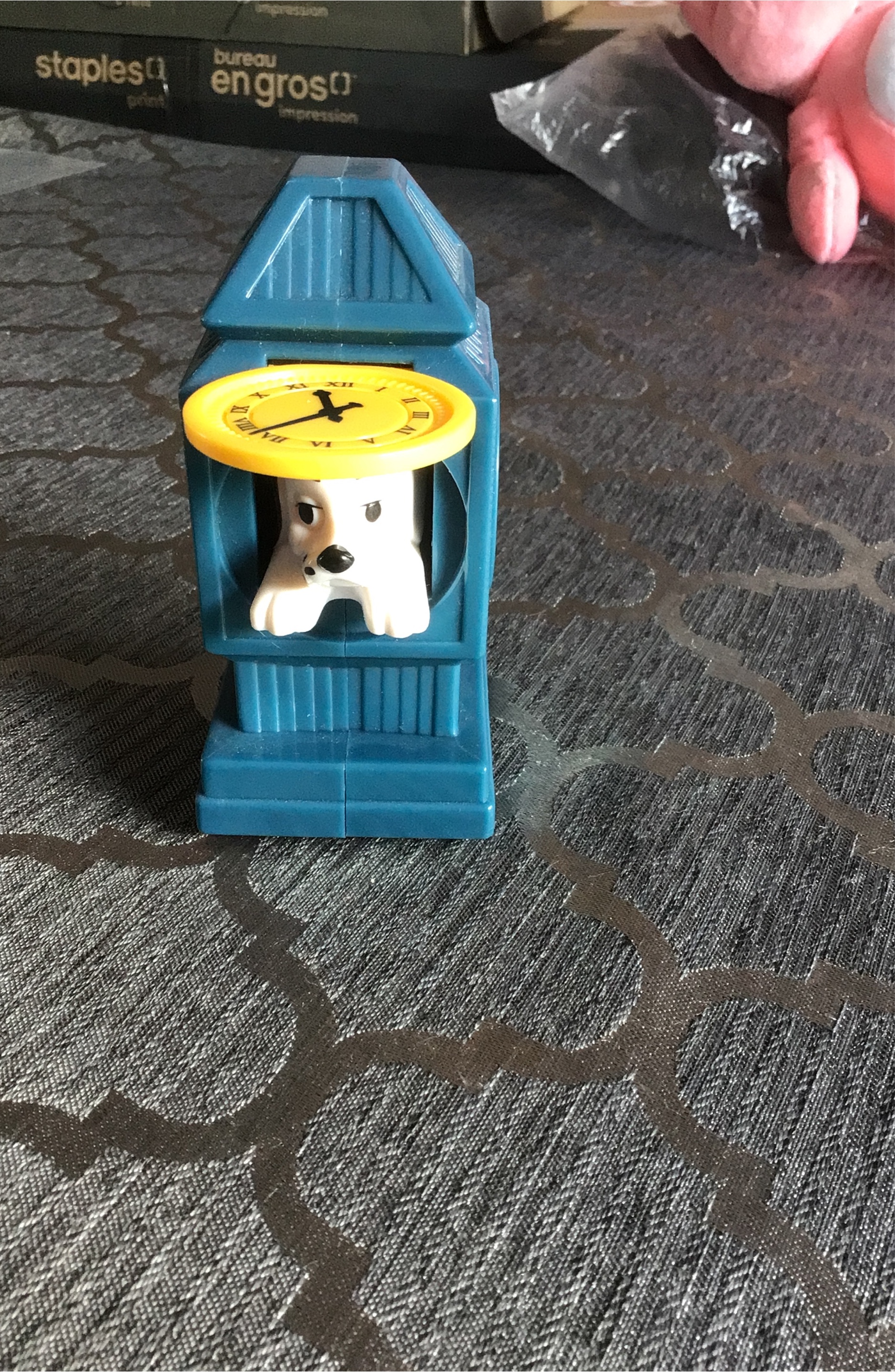 101 dalmatians hideaway dog chime clock toy figure
