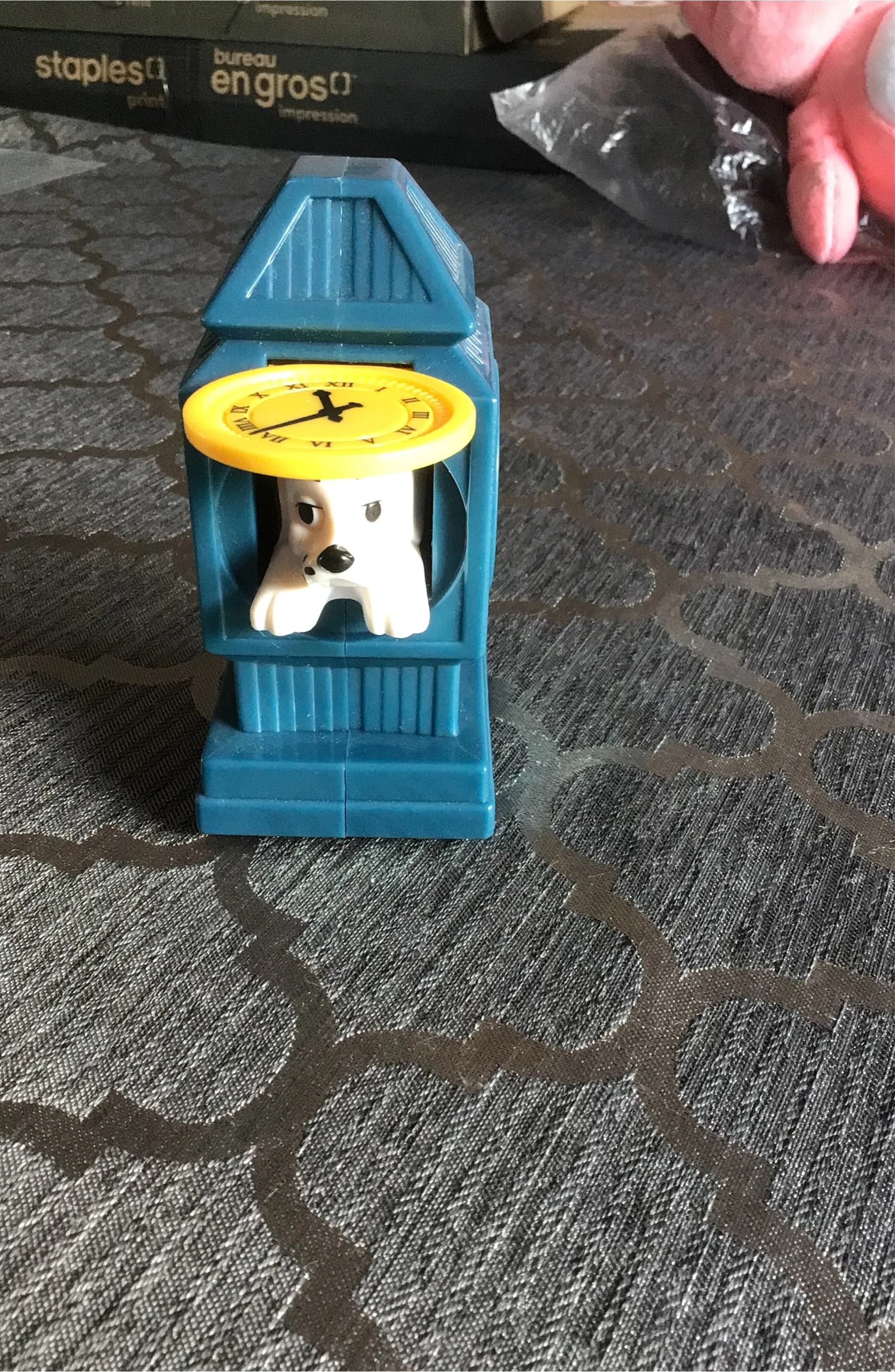 101 dalmatians hideaway dog chime clock toy figure