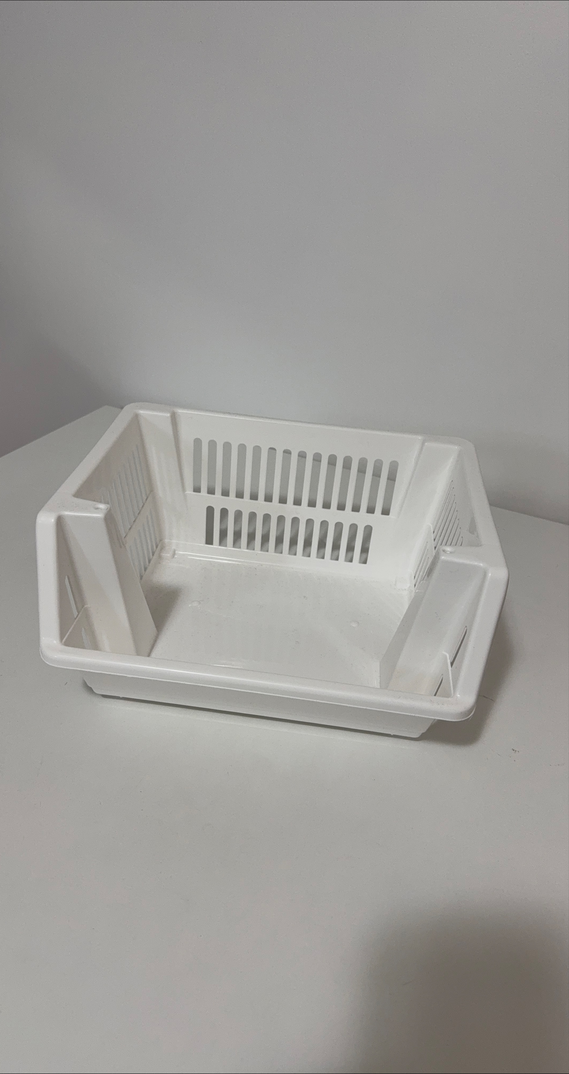 White Plastic Storage Basket