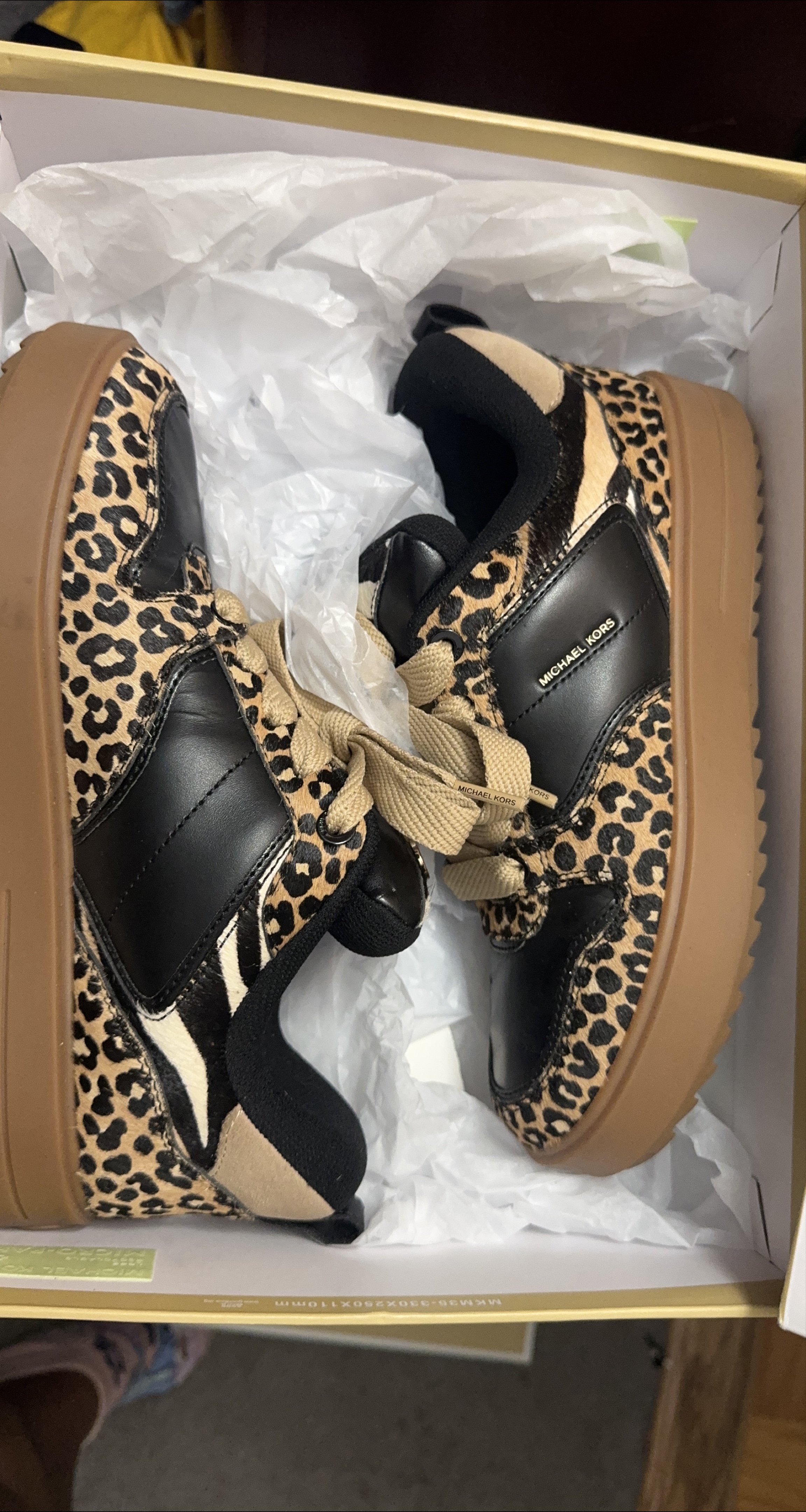 Michael Kors Animal Print Sneakers - Size 8 thumbnail