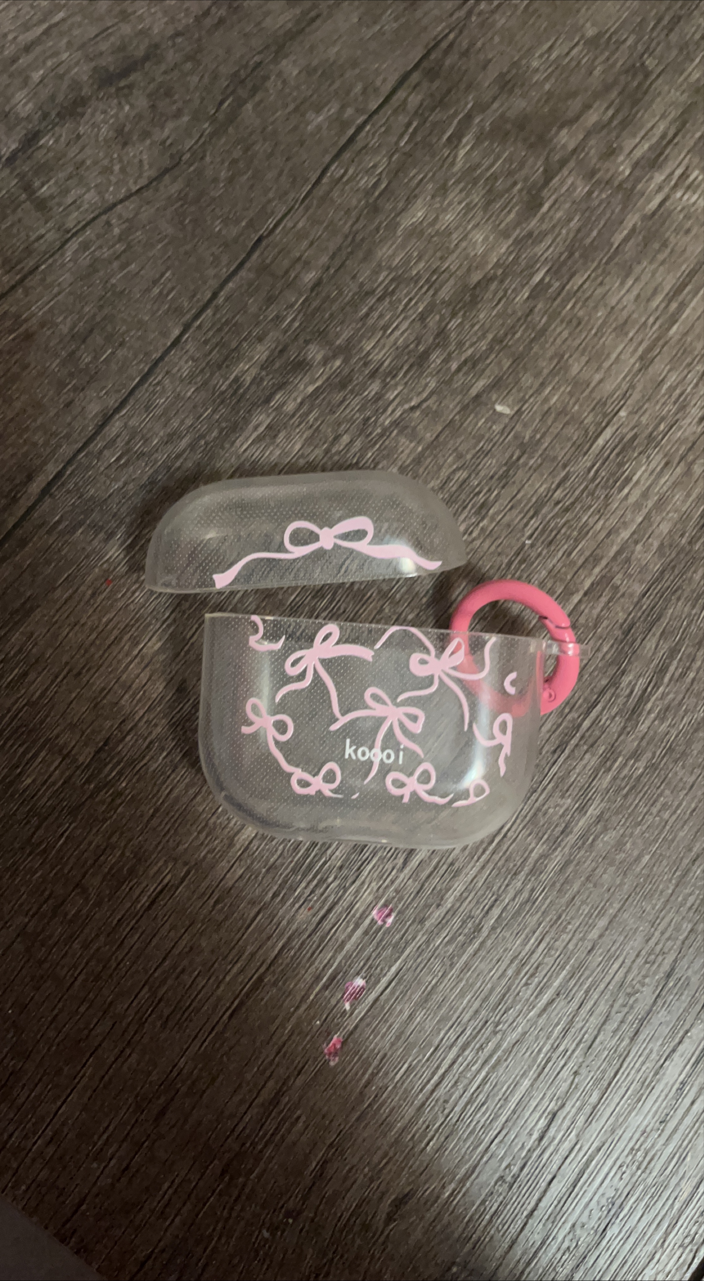 koooi AirPods Case with Pink Bow Design thumbnail