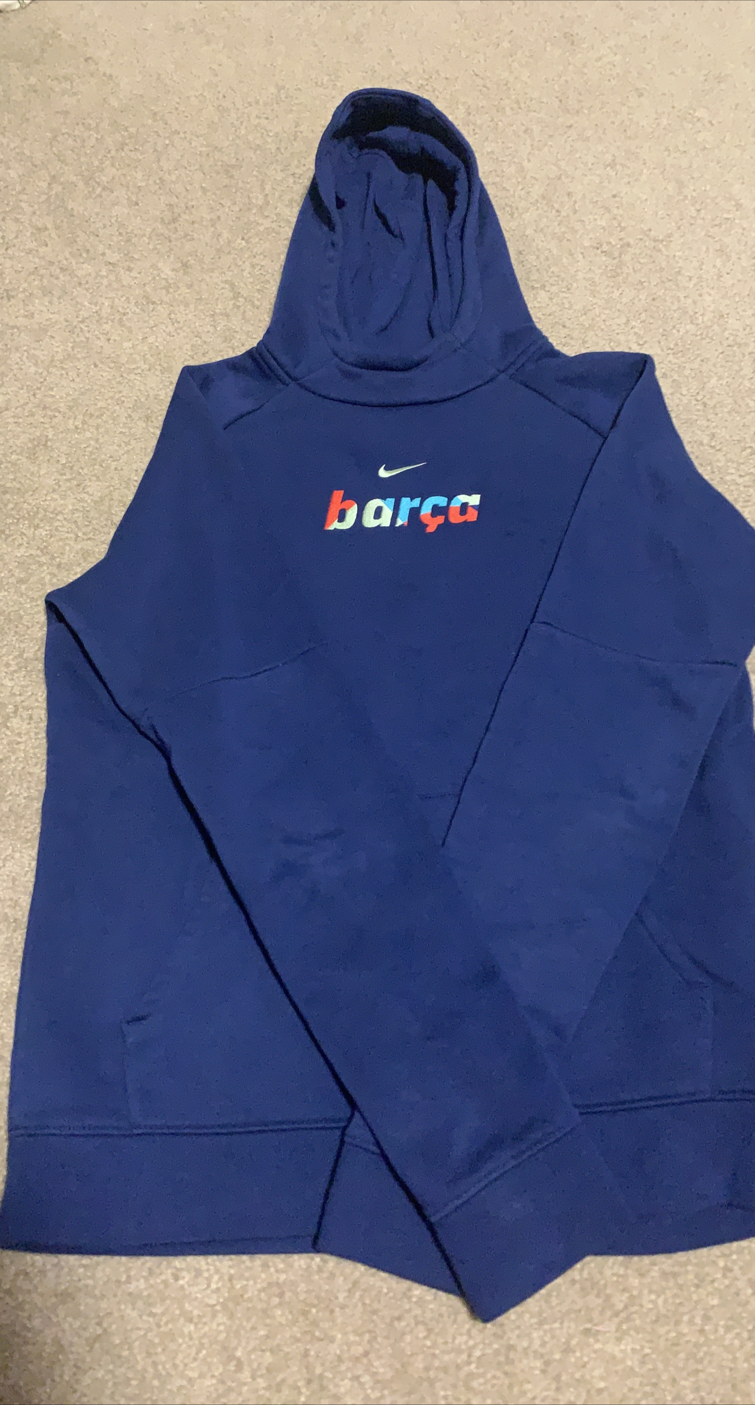 Nike FC Barcelona Hoodie - Blue 🇨🇦 thumbnail