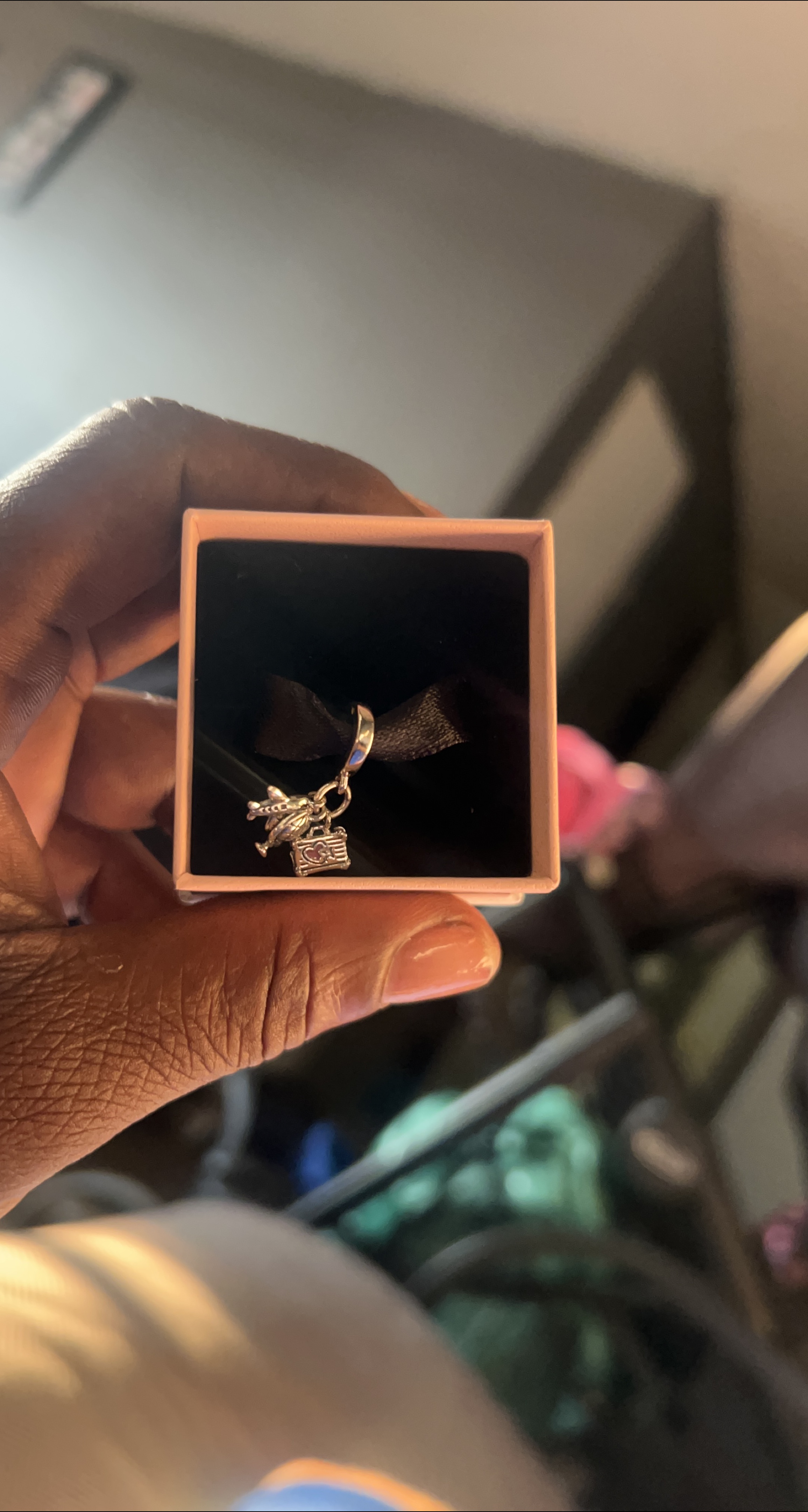 Pandora Airplane & Suitcase Charm thumbnail