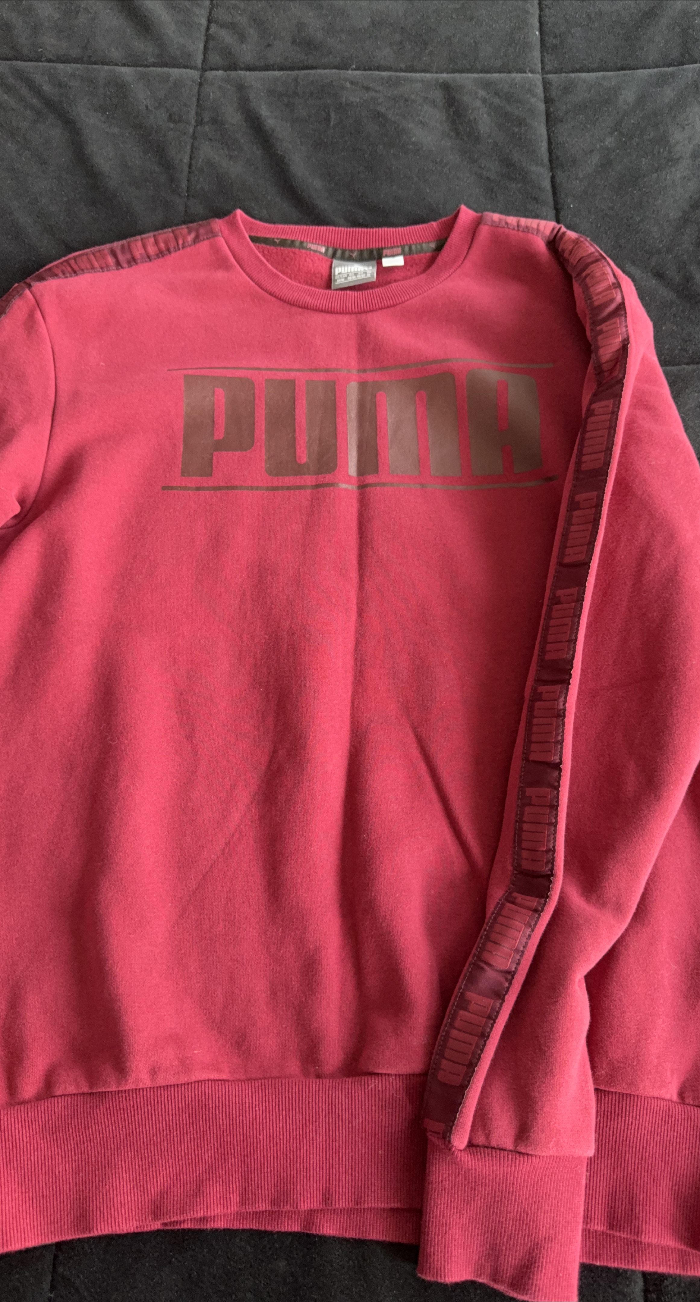 Puma Burgundy Crewneck Sweatshirt thumbnail