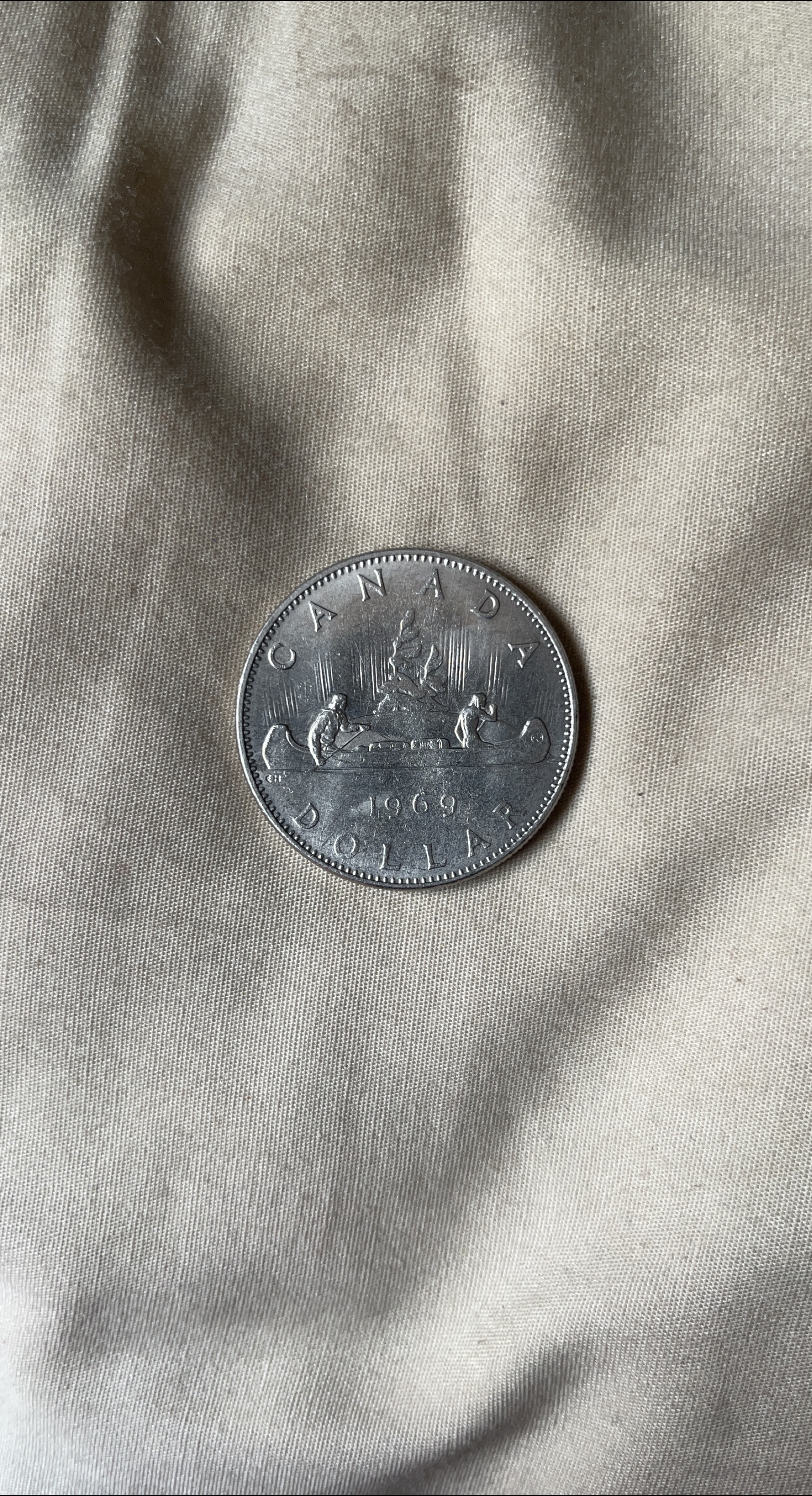 1969 Canadian Silver Dollar thumbnail