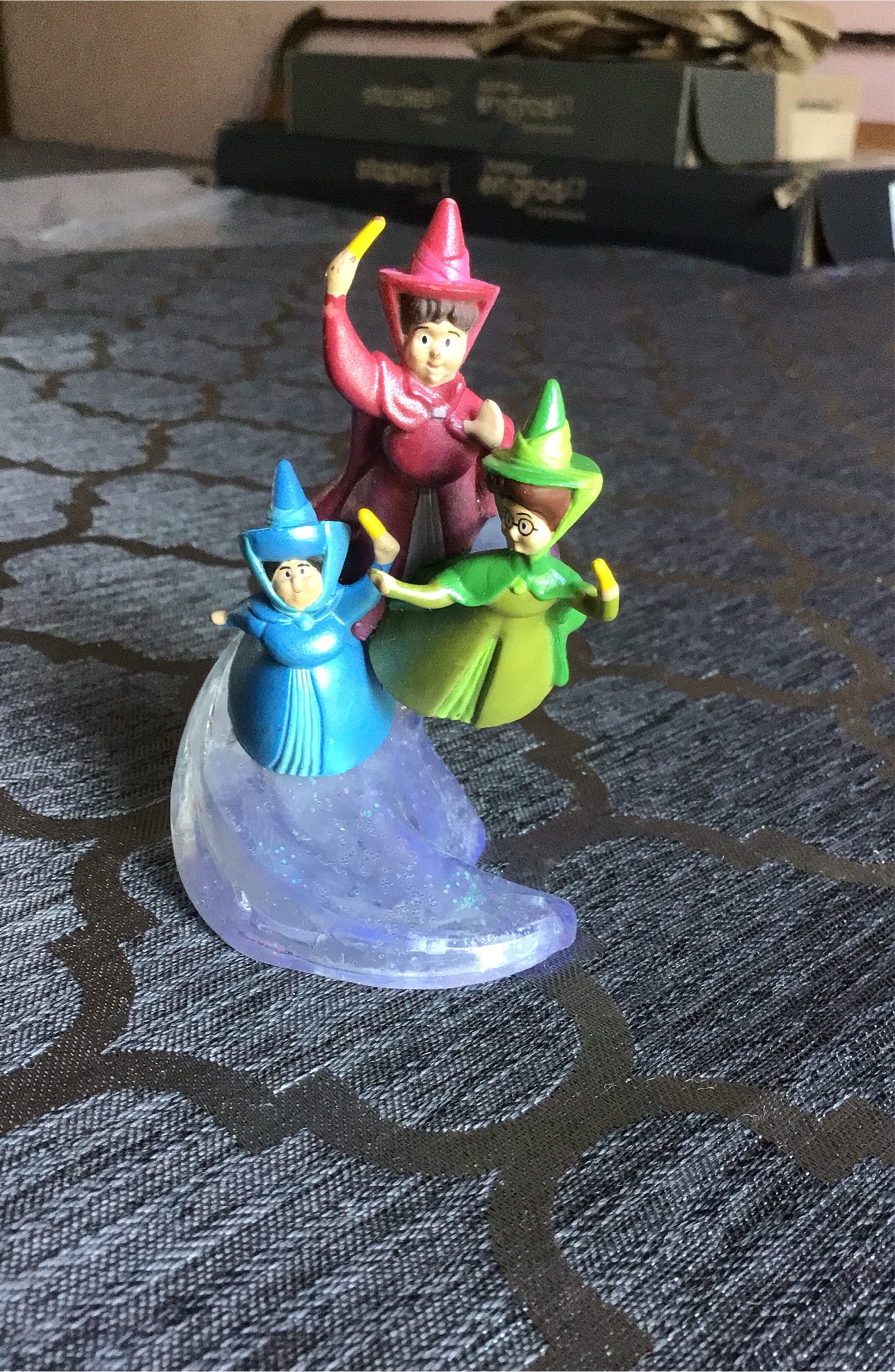Disney sleeping beauty Fauna  Merryweather fairies toy figure