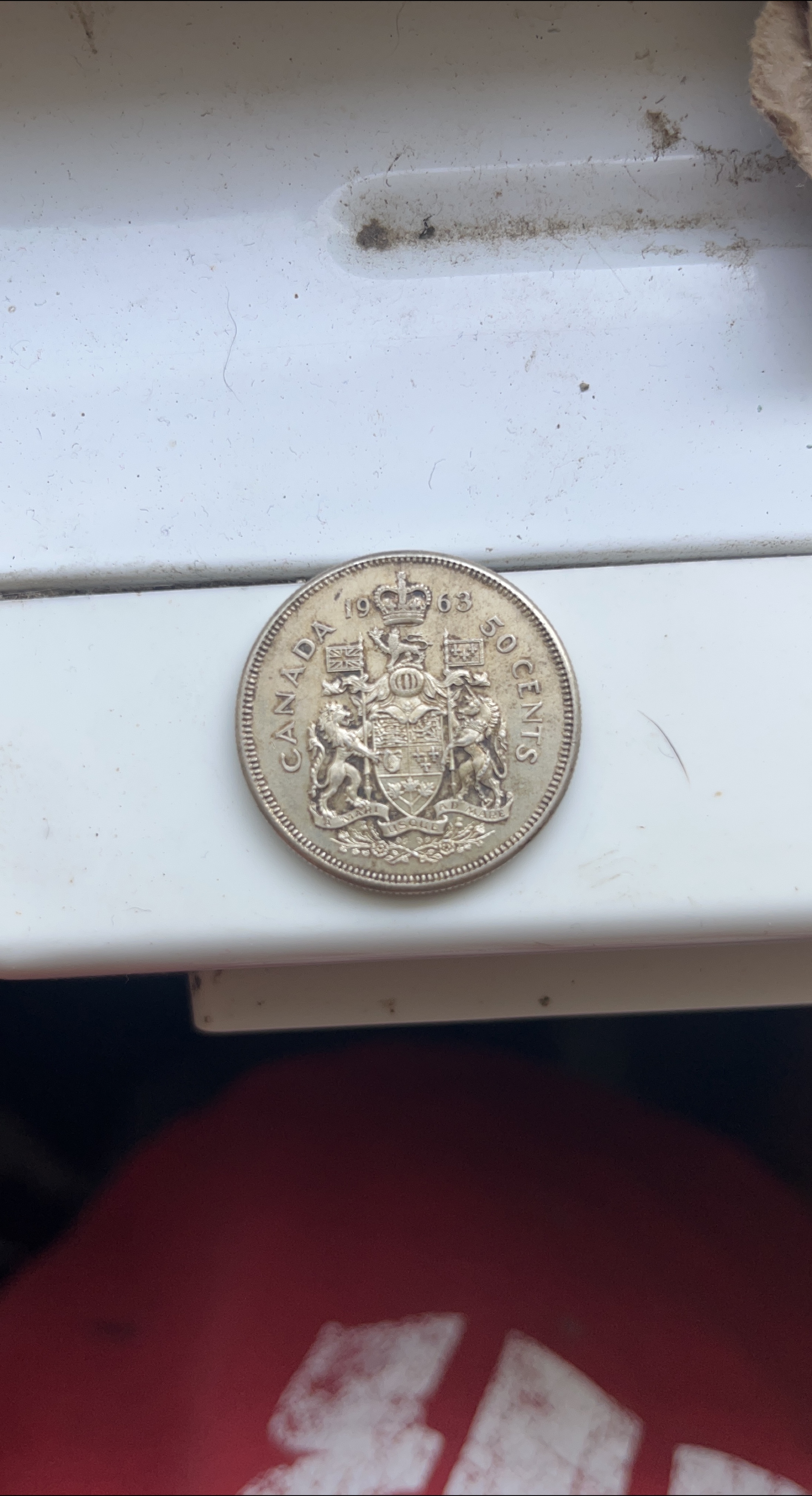 1963 Canadian 50 Cent Coin thumbnail