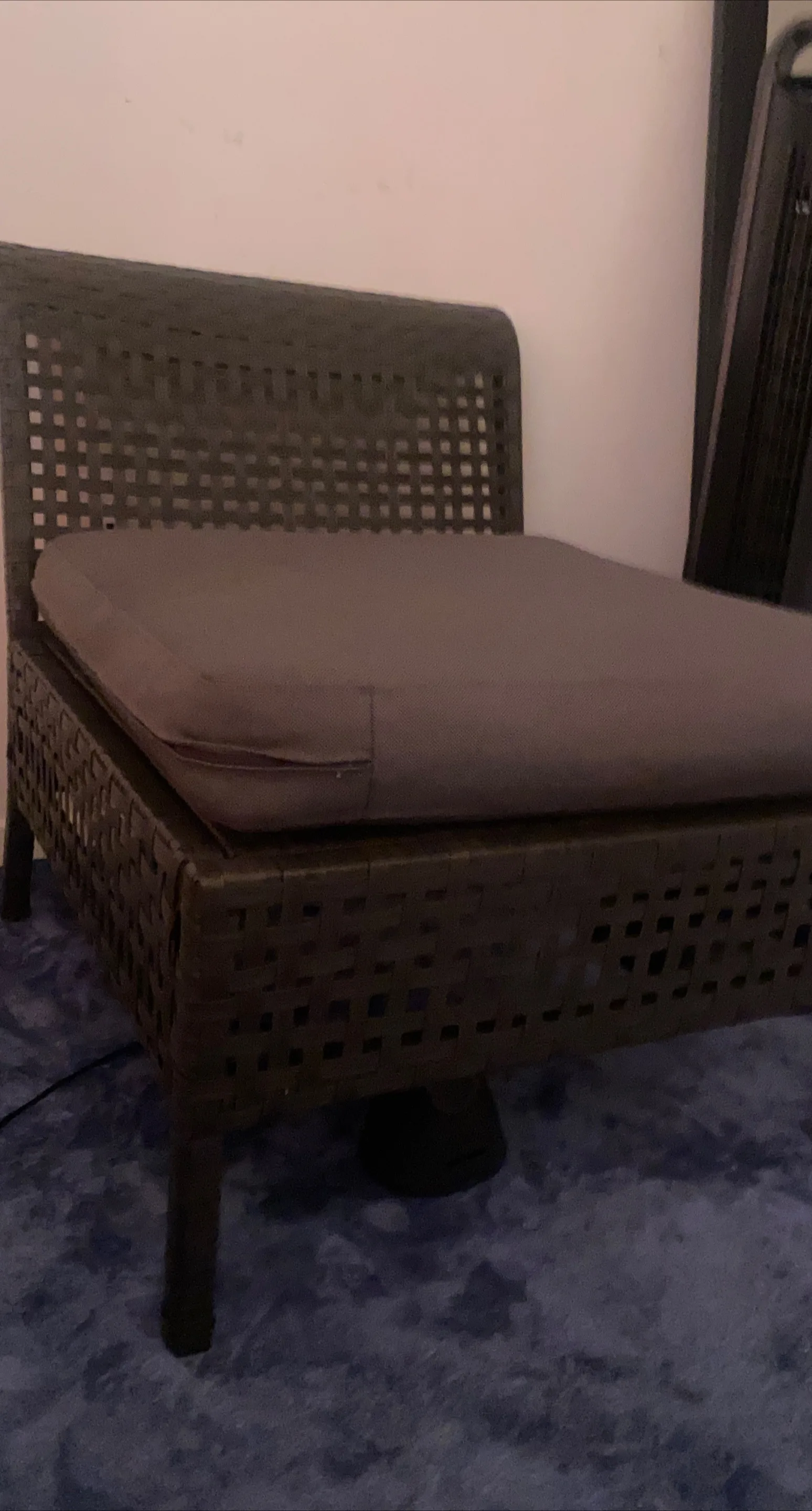 Wicker Patio Chair with Cushion