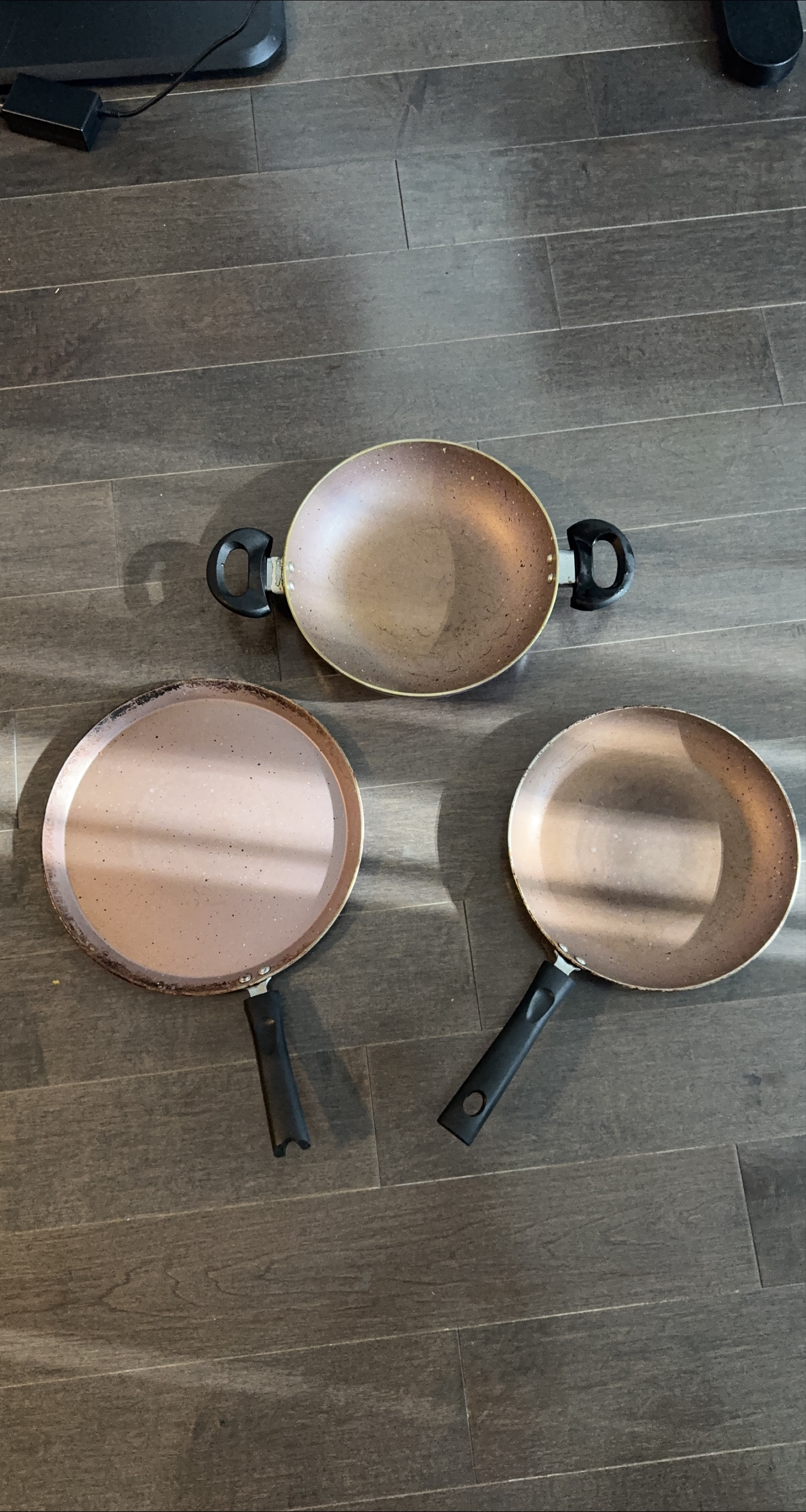 Used Frying Pan Set - 3 pans thumbnail