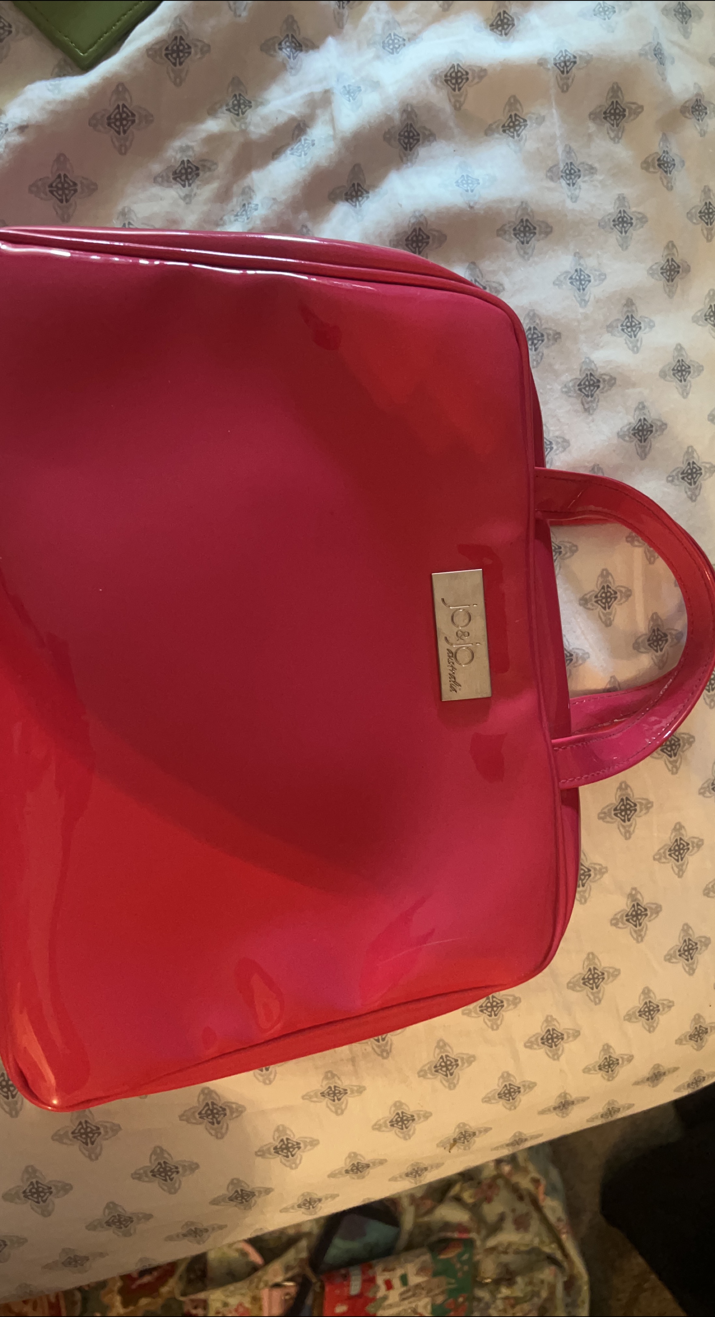 Jolie Blonde Pink Makeup Train Case thumbnail