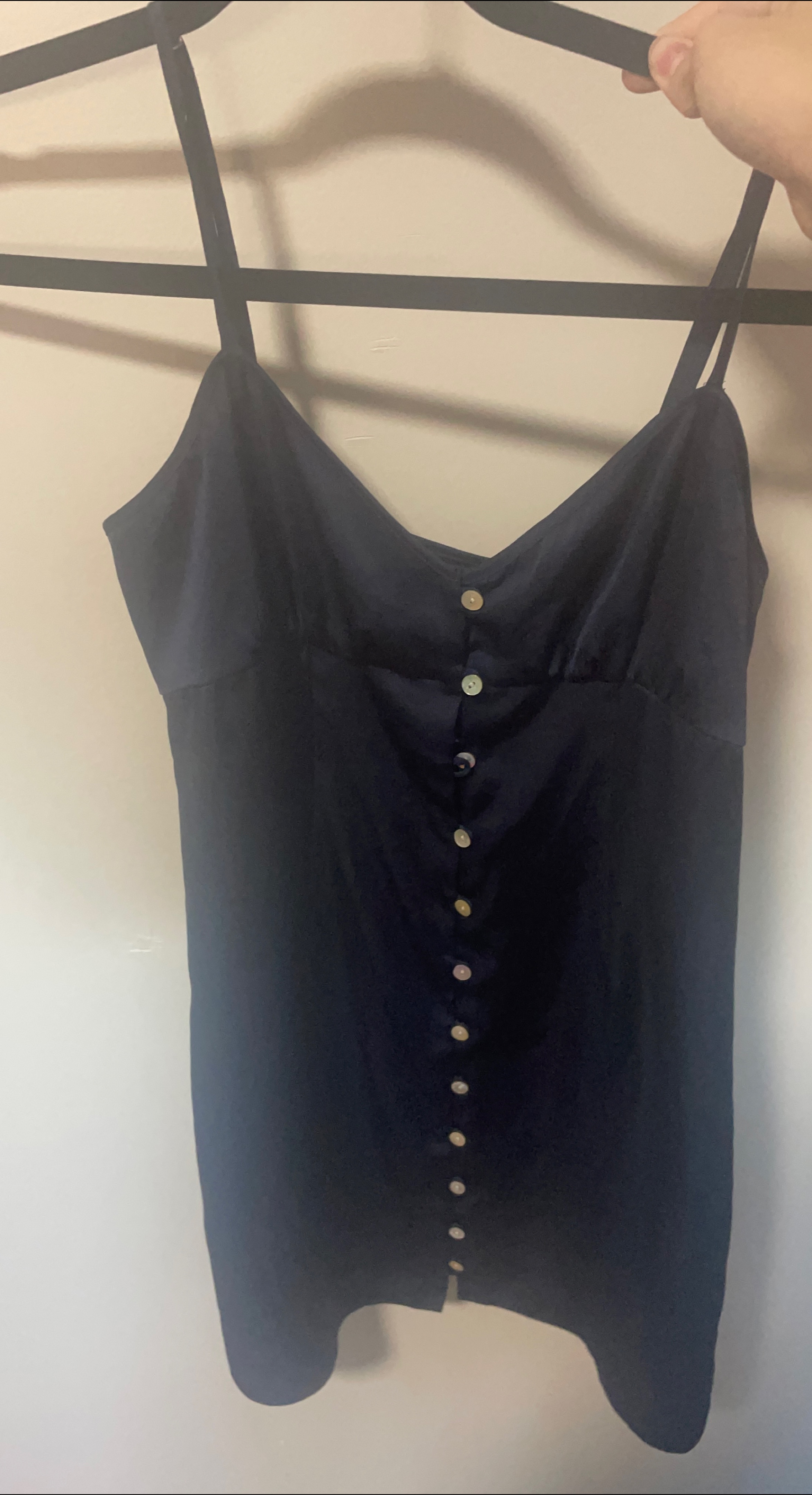 Navy Blue Button-Down Dress thumbnail