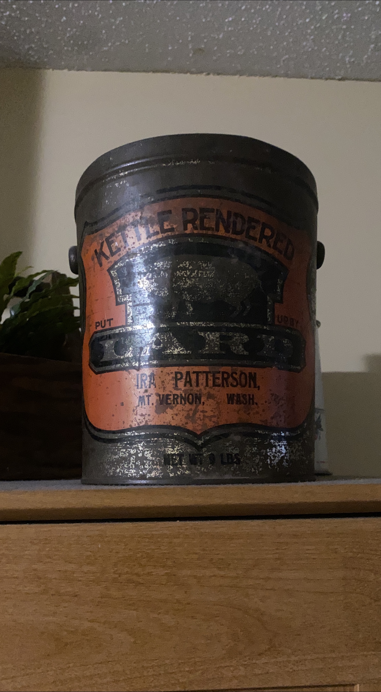 Vintage Kettle Rendered Lard Pail thumbnail