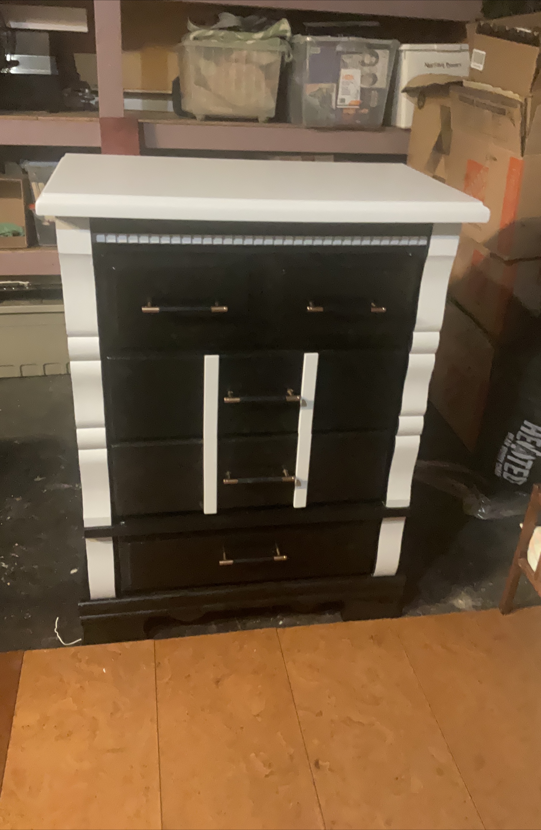 Black & Grey 4-Drawer Dresser - photo 2