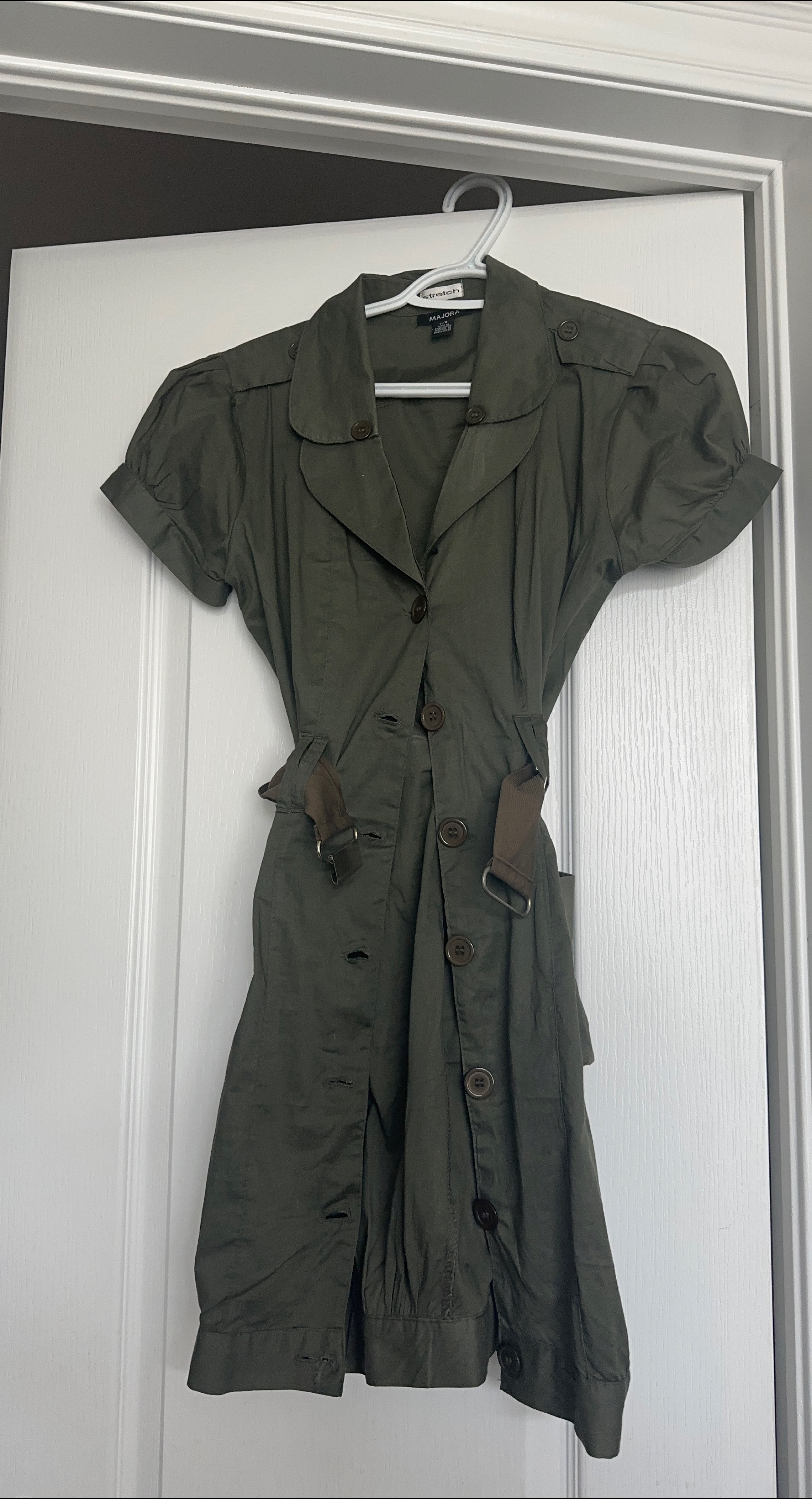 Majora Olive Green Dress Size L/G thumbnail