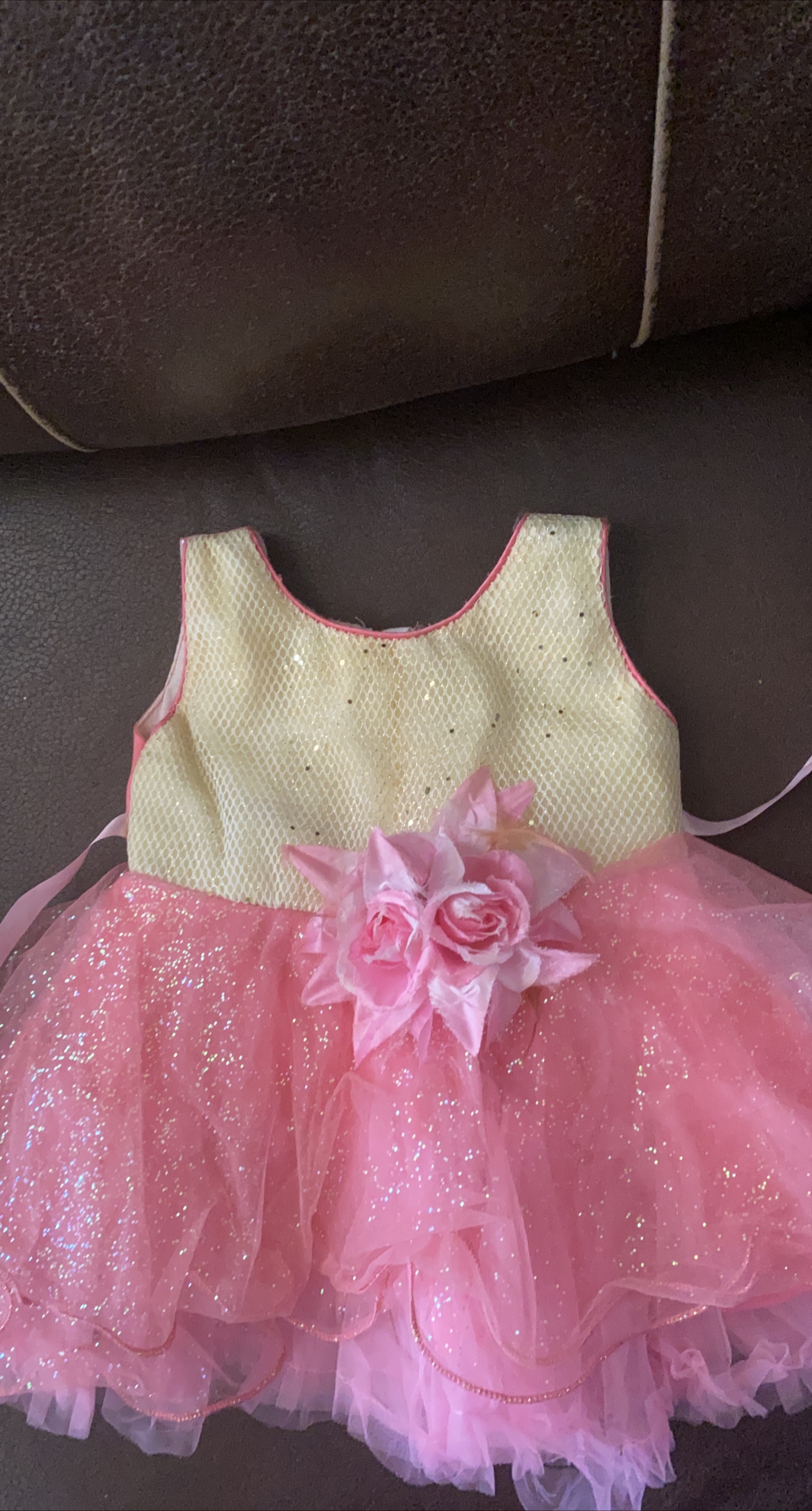 Pink & Yellow Sparkly Dress thumbnail