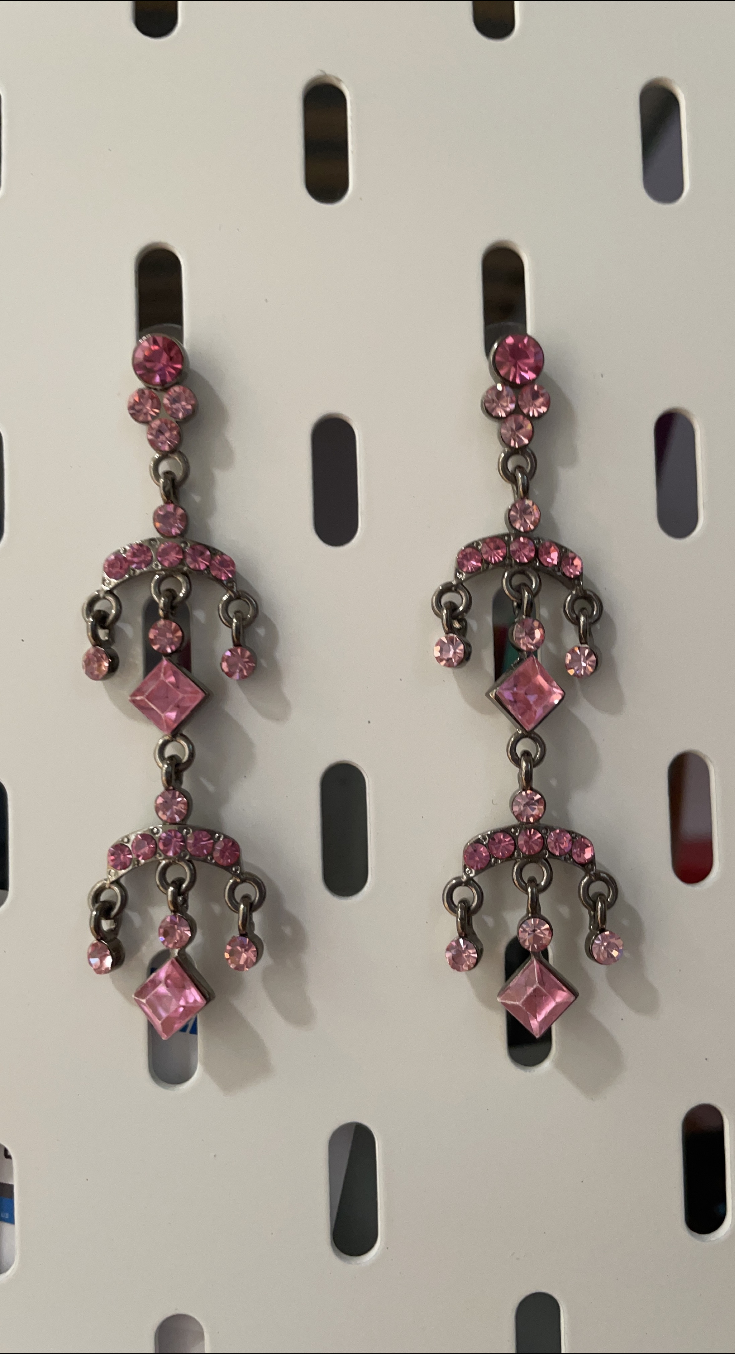 Pink Chandelier Earrings thumbnail