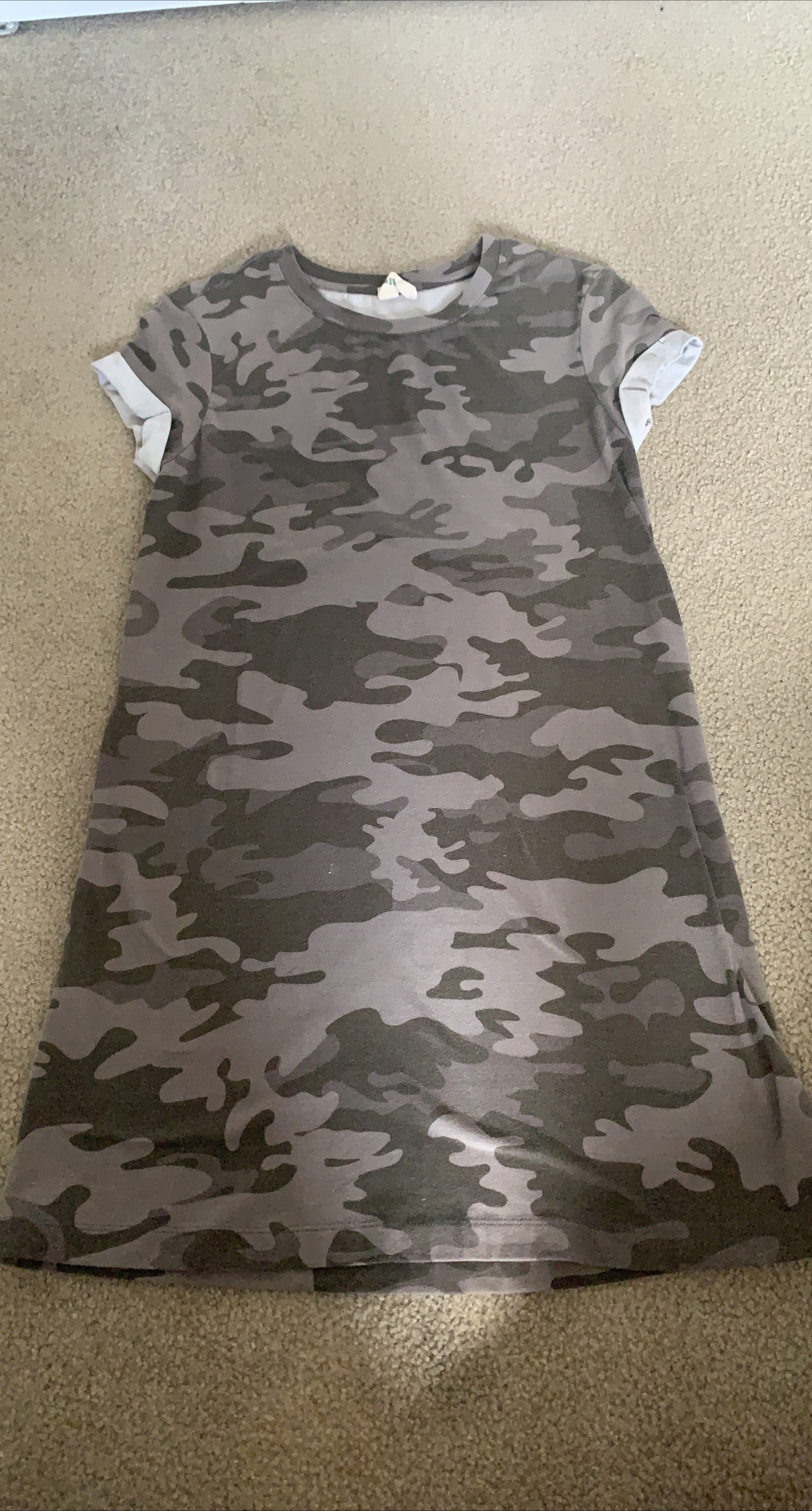 Camo Print T-Shirt Dress 🇨🇦 thumbnail