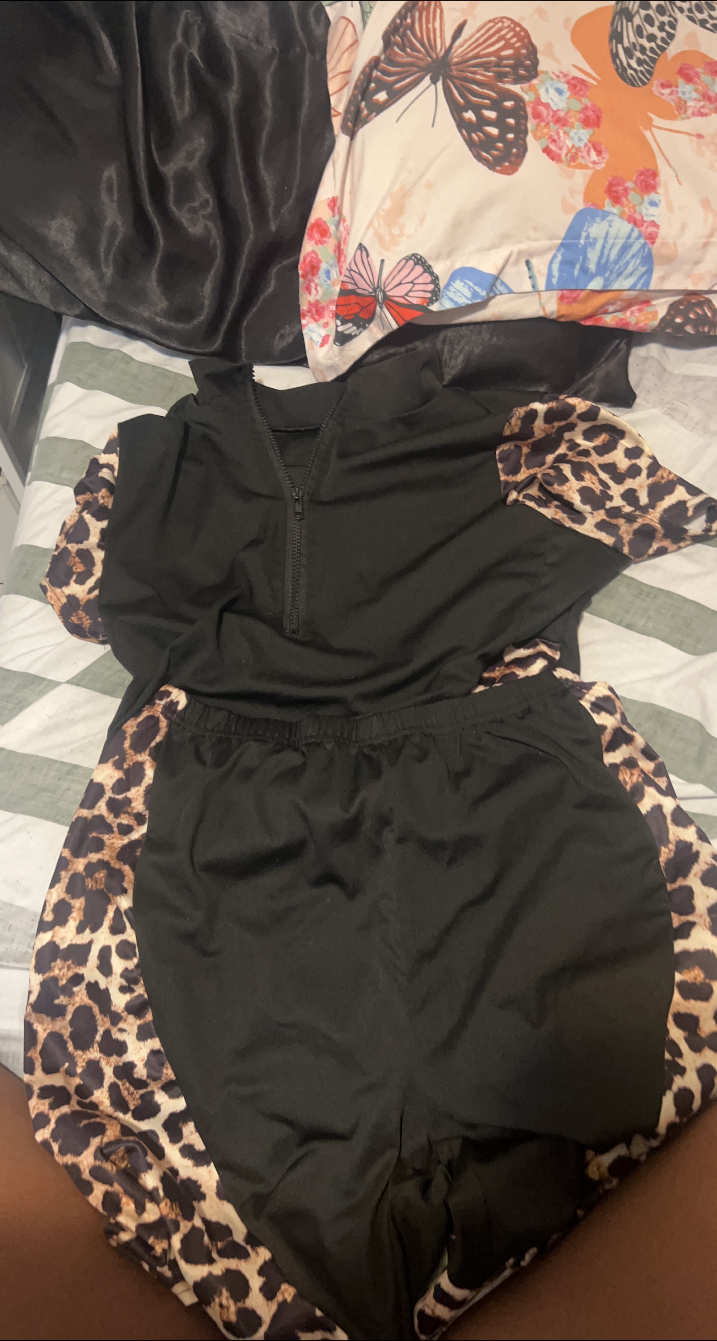 Black & Leopard Print Tracksuit thumbnail