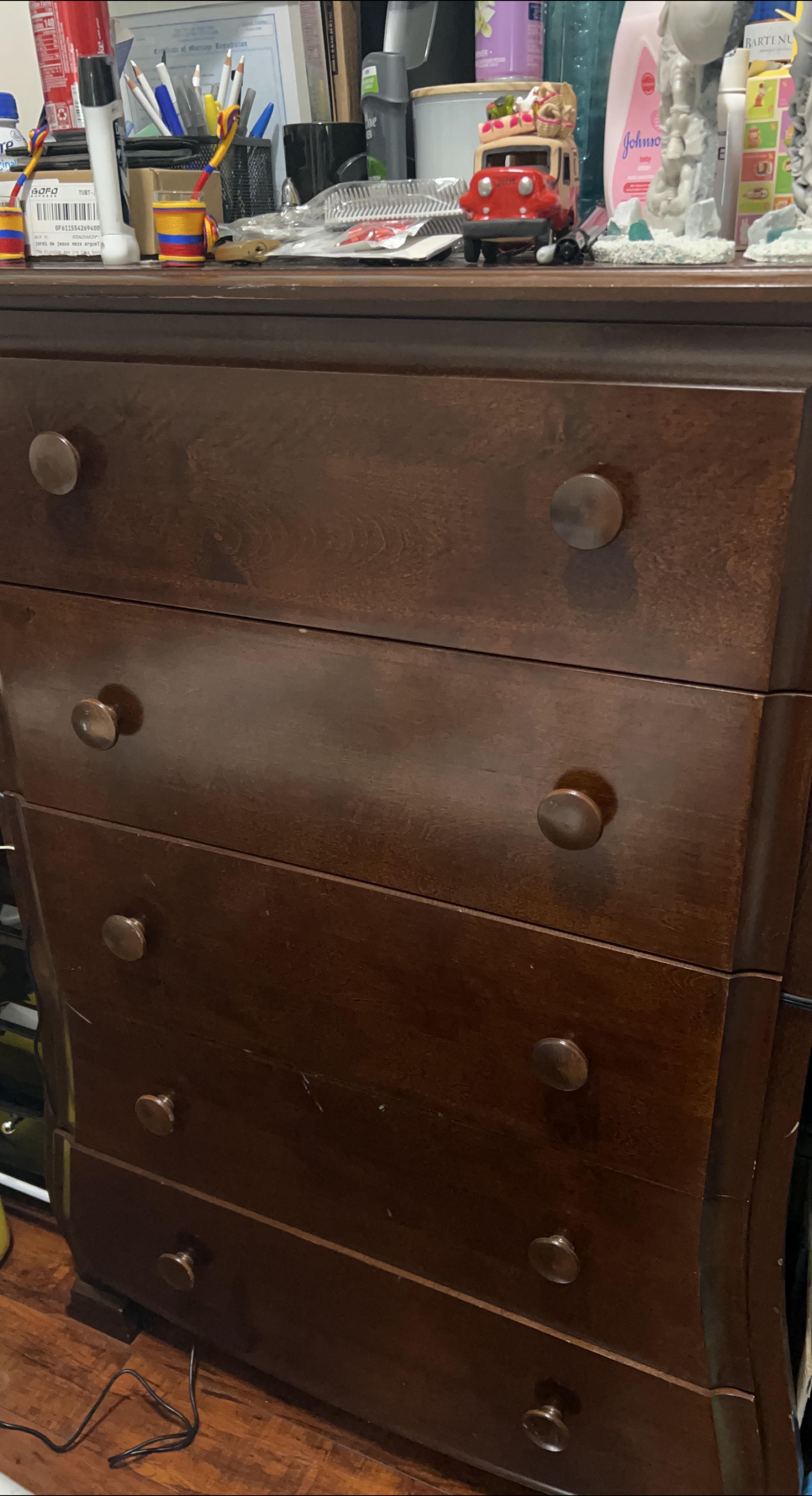 Wooden 5-Drawer Dresser thumbnail