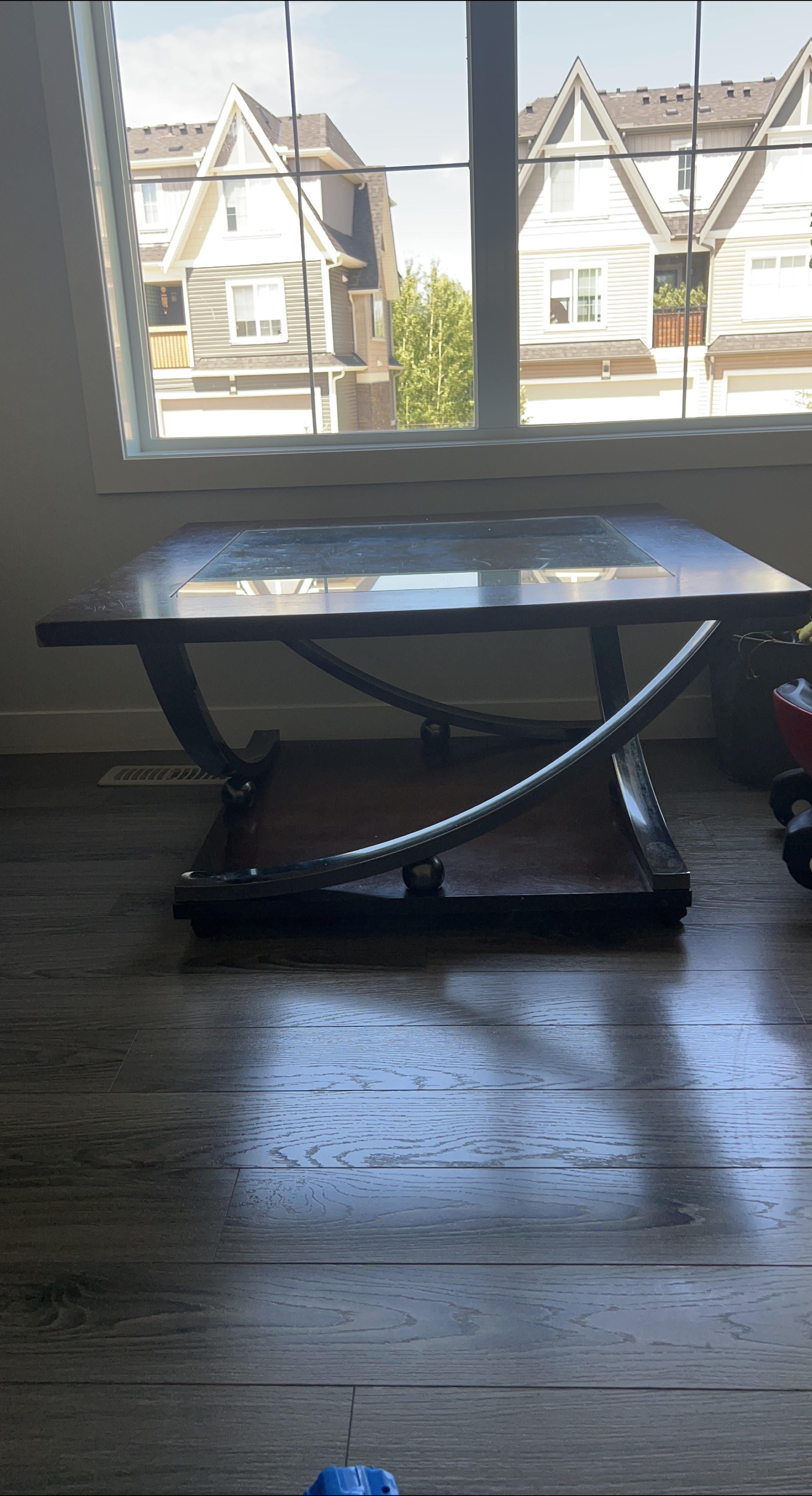Centre Coffee Table with Glass Top thumbnail