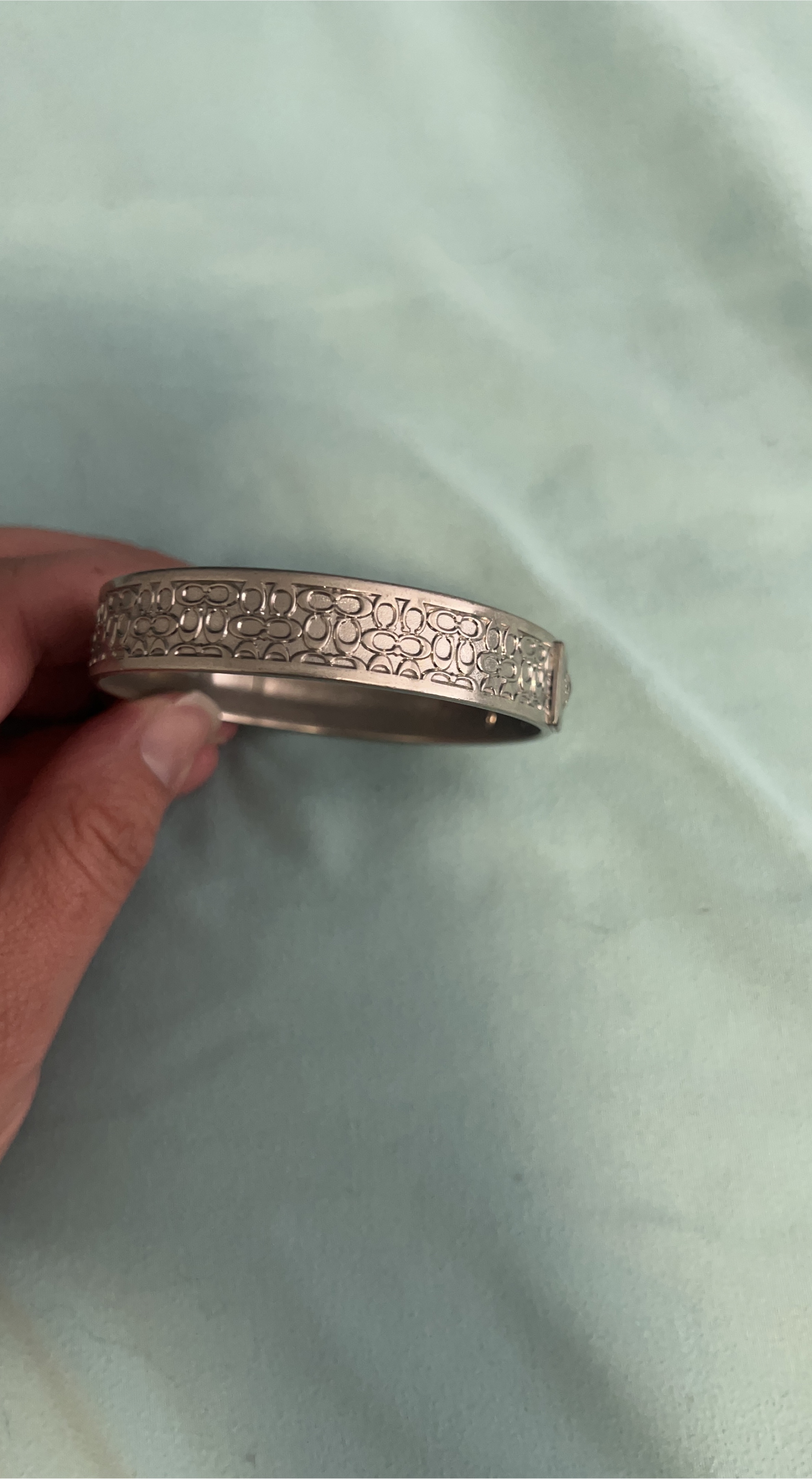 Coach Silver Bangle Bracelet thumbnail