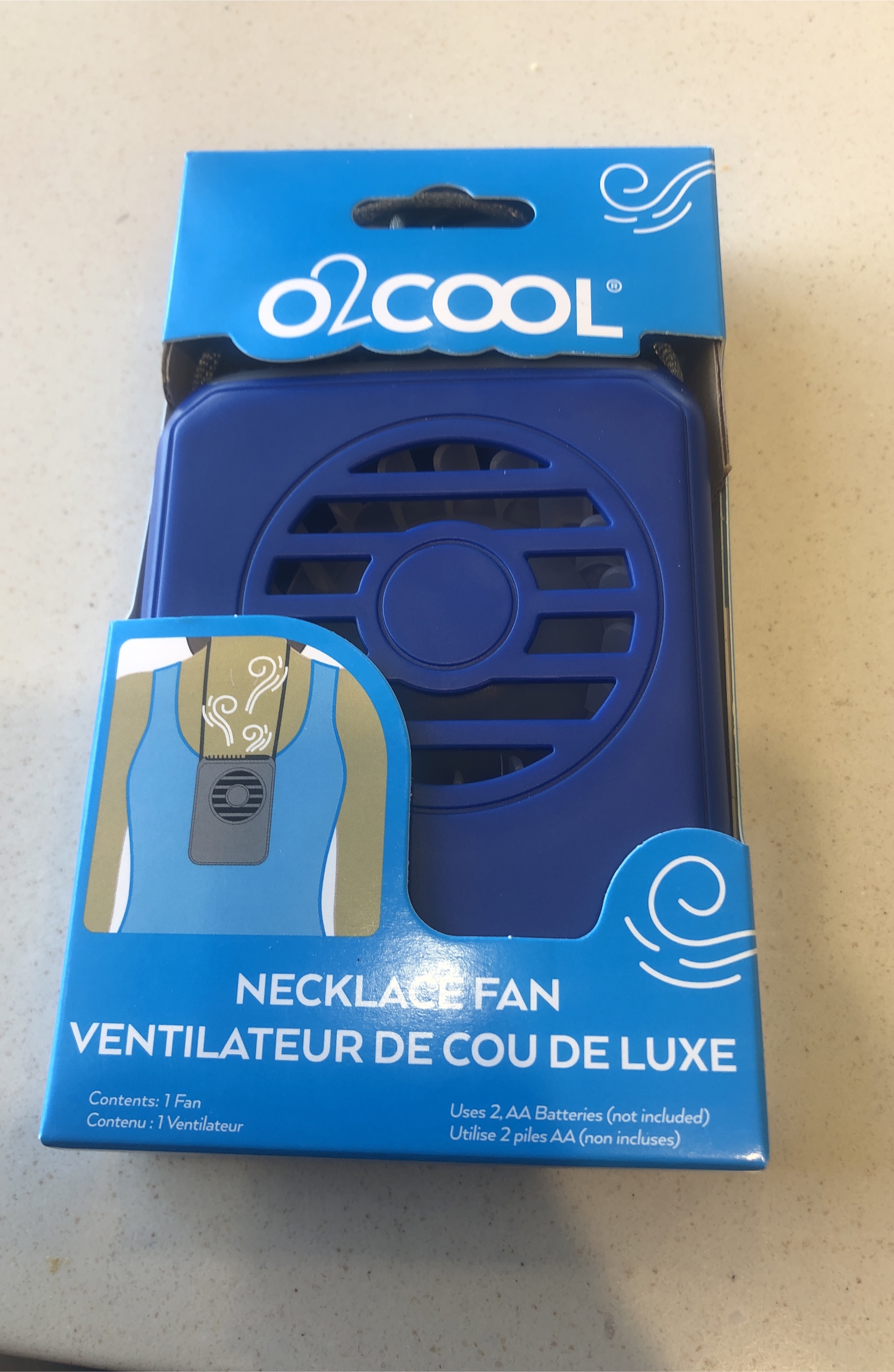 O2 Cool Necklace Fan - New in Box! thumbnail