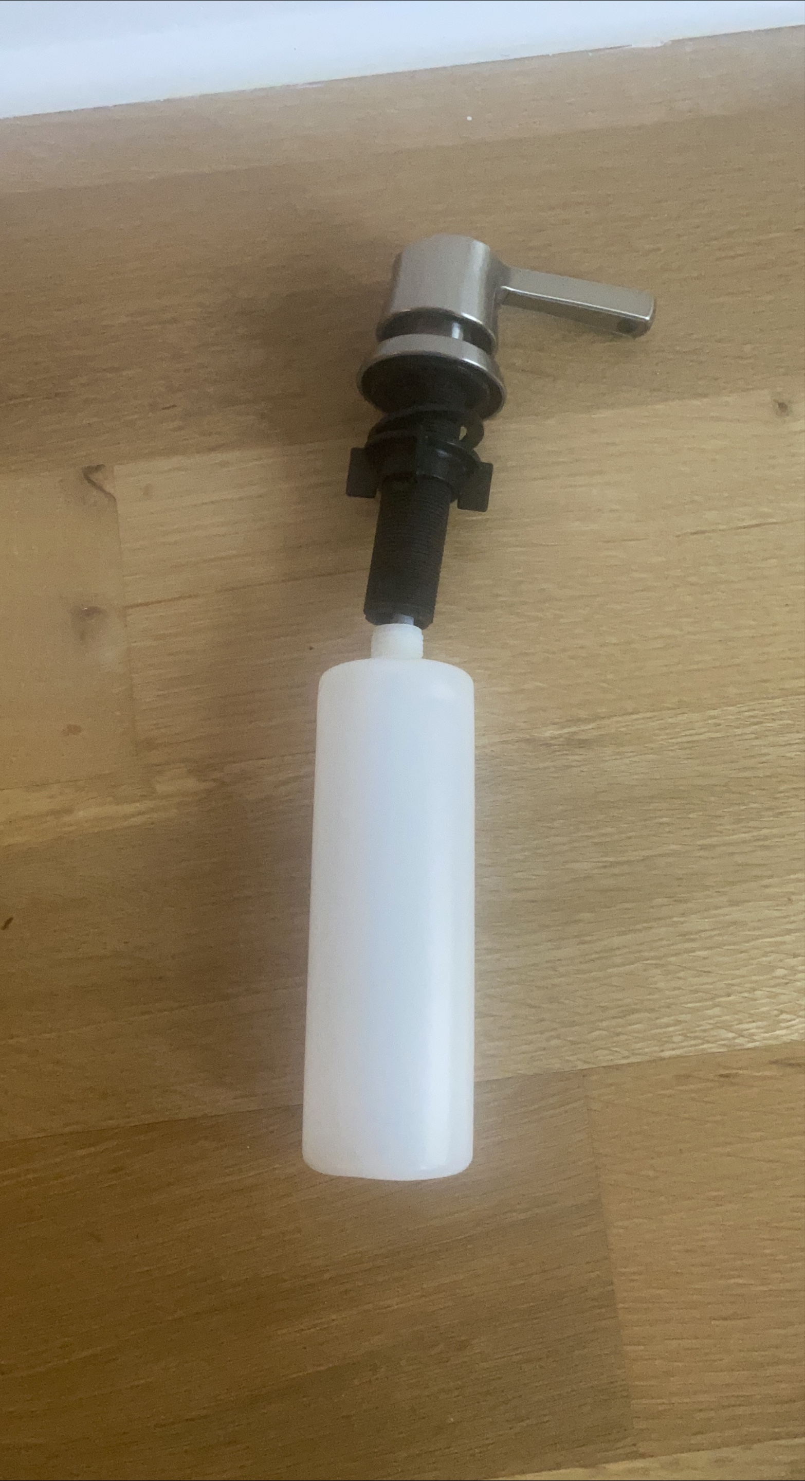 Sink Soap Dispenser - Silver & White thumbnail