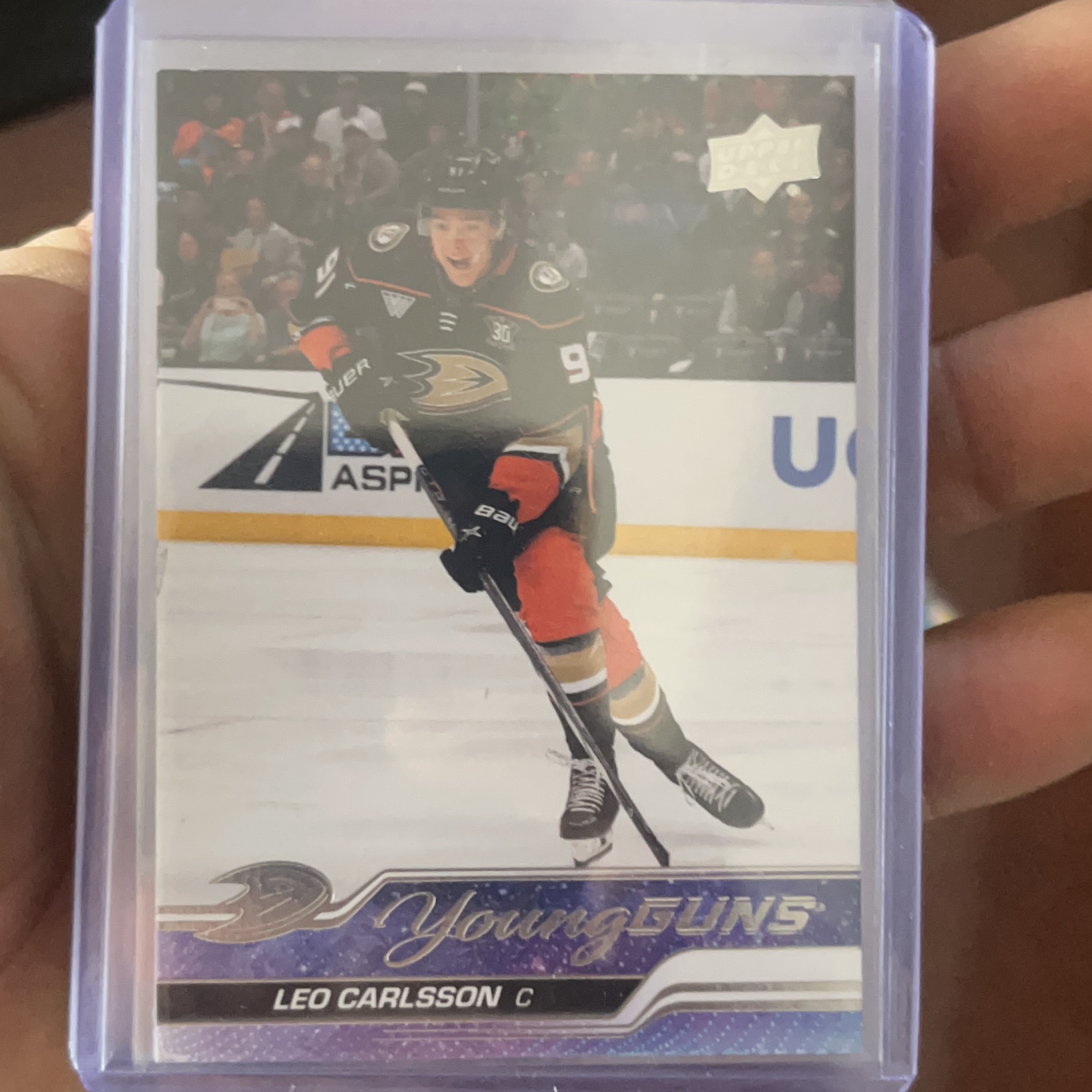 Leo Carlsson Young Guns Hockey Card thumbnail