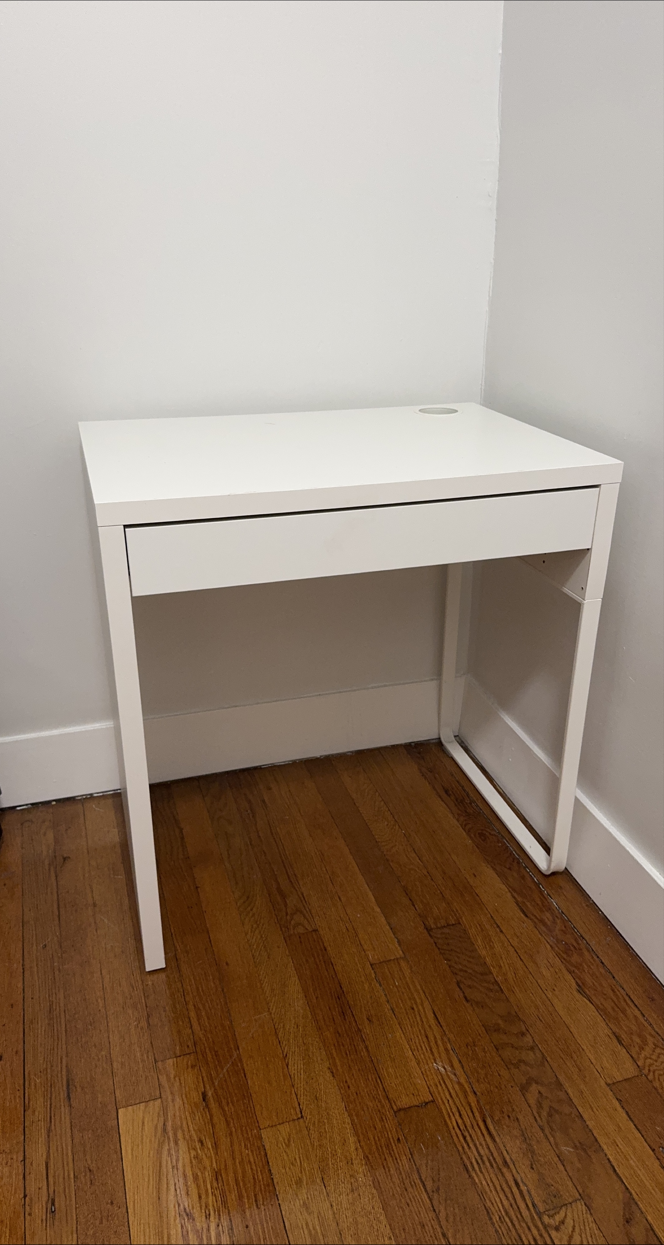 IKEA White Desk with Drawer thumbnail