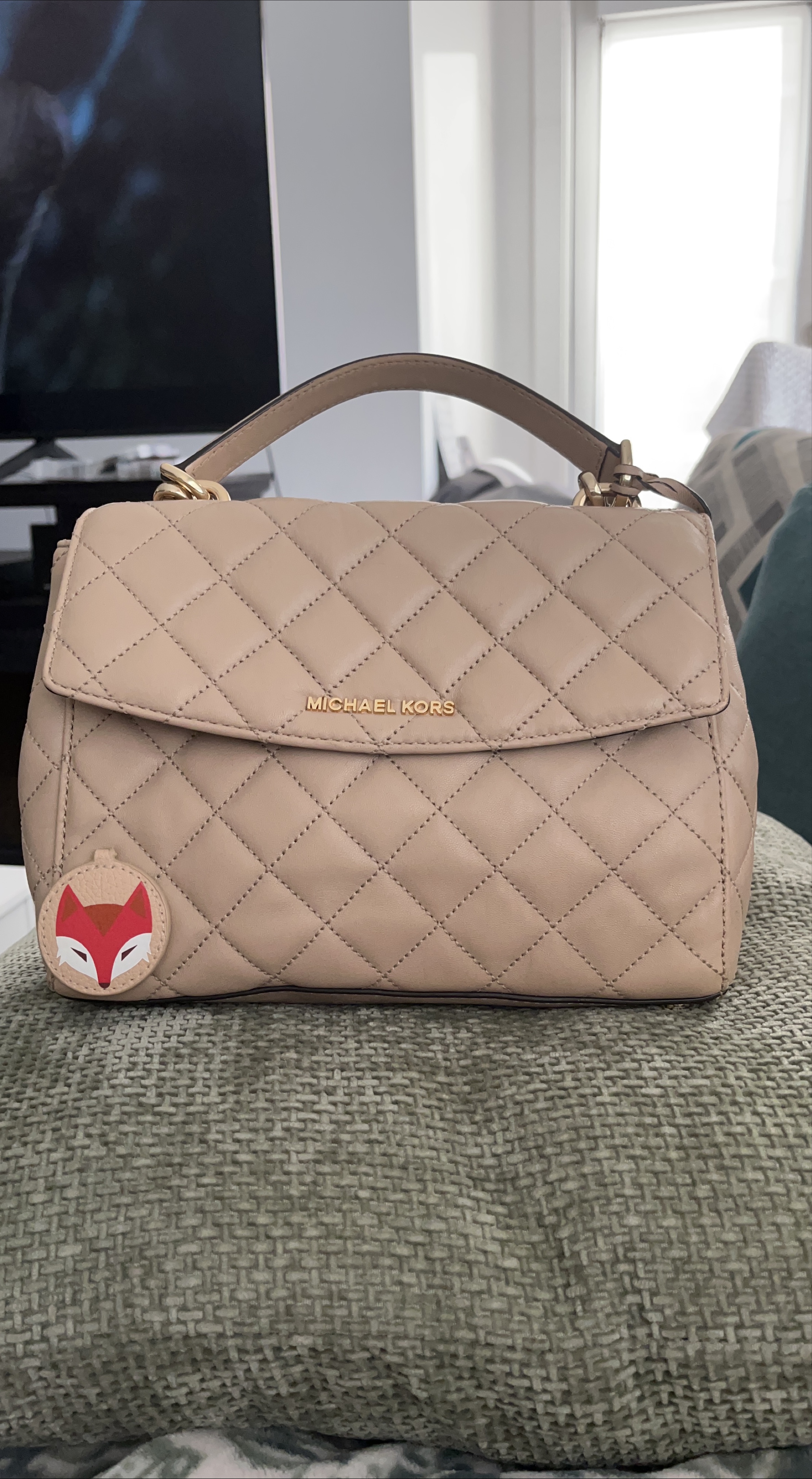 Michael Kors Quilted Leather Satchel Bag