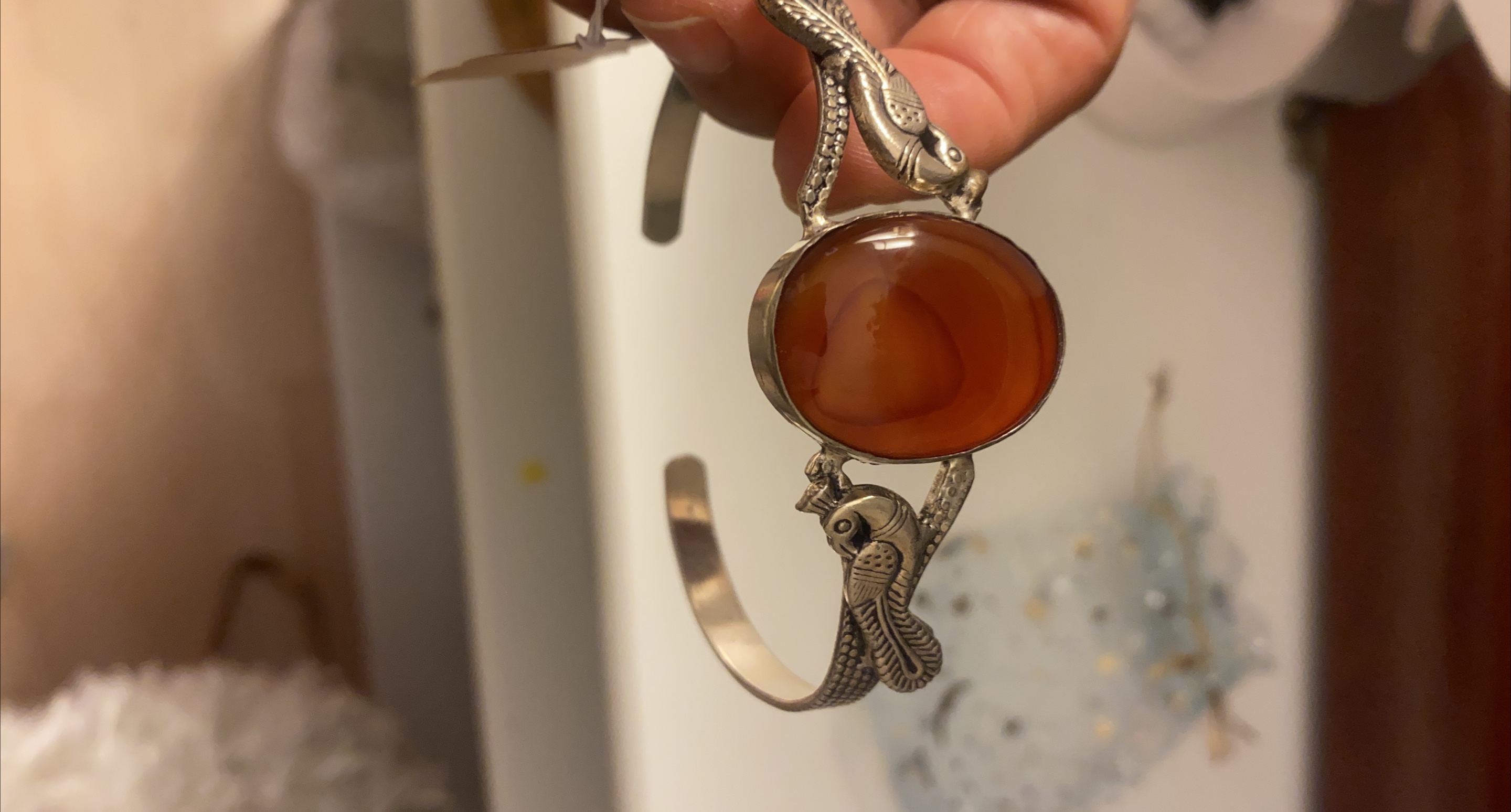Carnelian 925 Silver Bracelet thumbnail