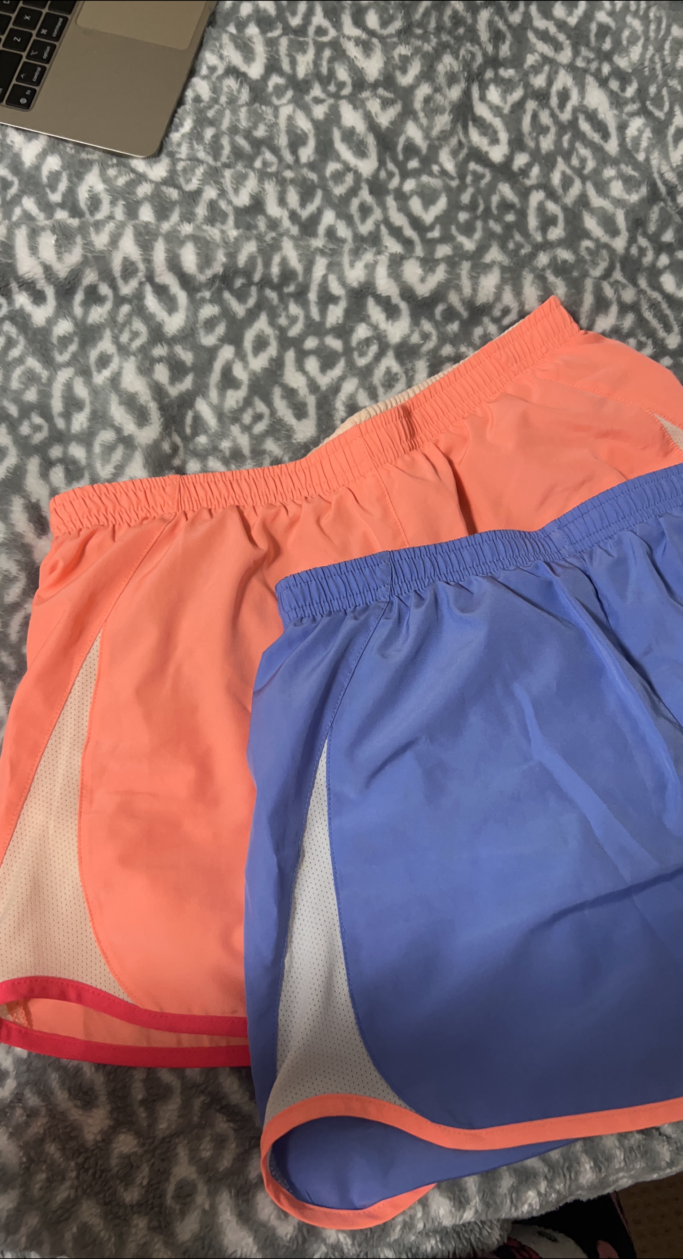 Nike Running Shorts - Peach & Blue thumbnail