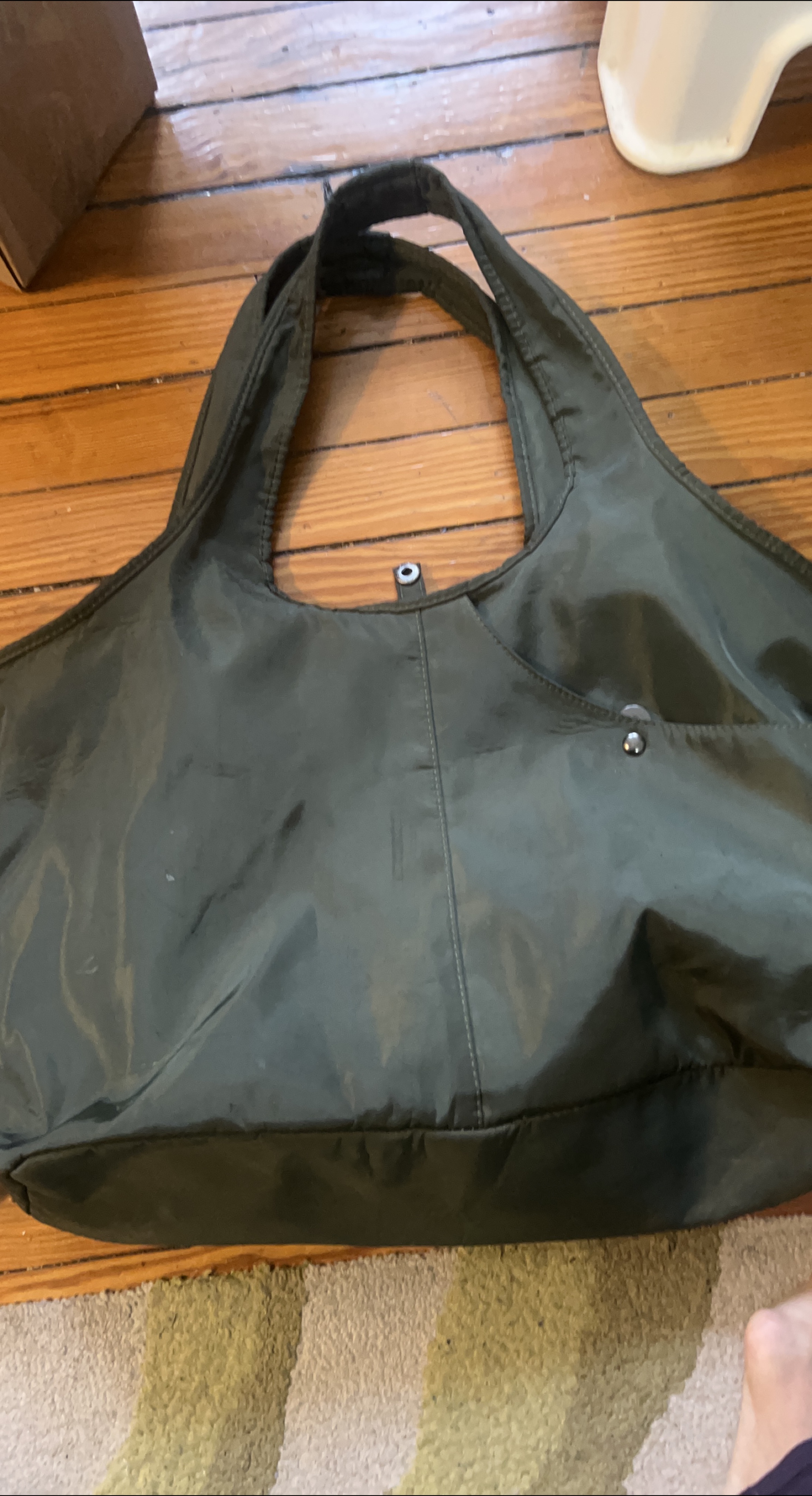 Olive Green Tote Bag thumbnail